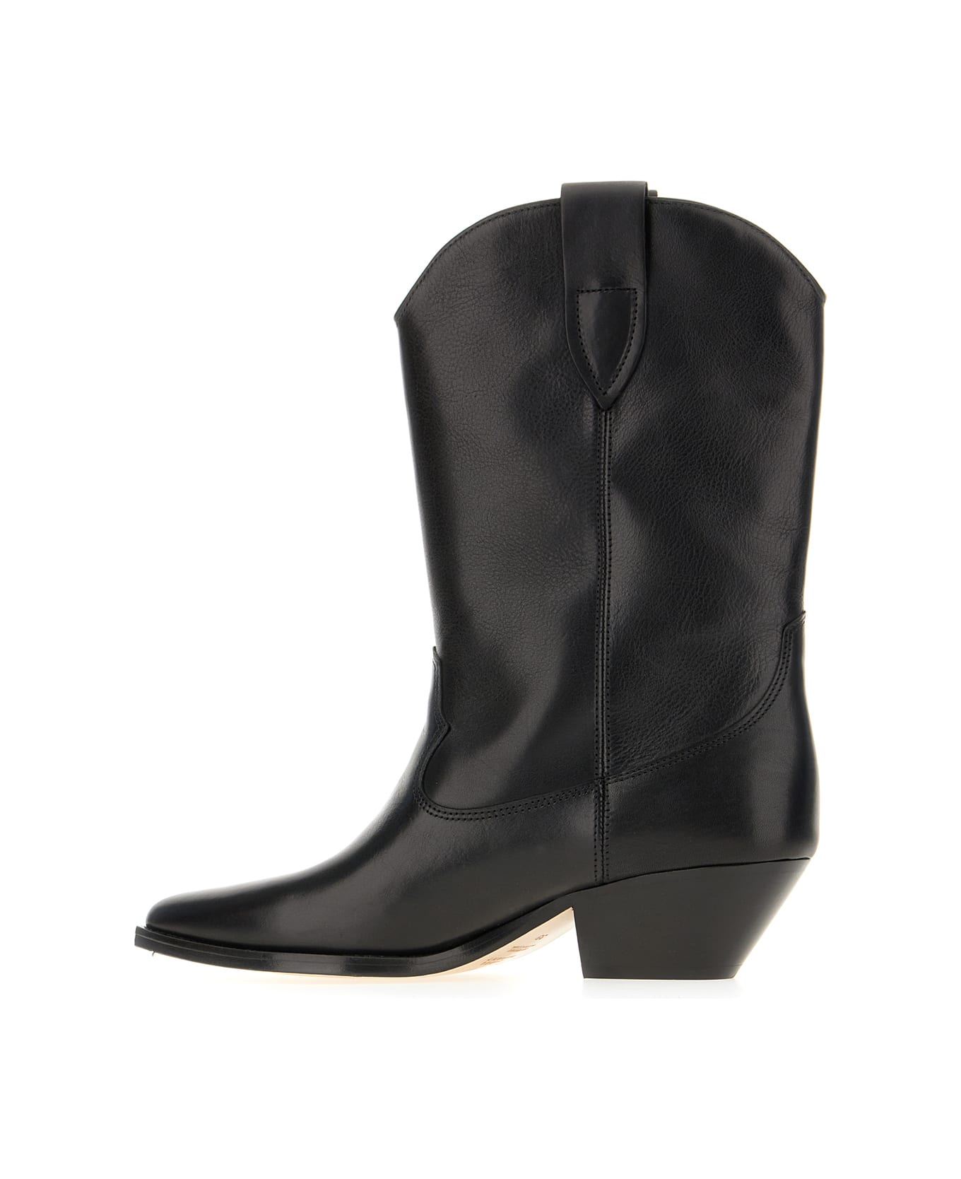 Marant Étoile Black Leather Duerto Boots - Black