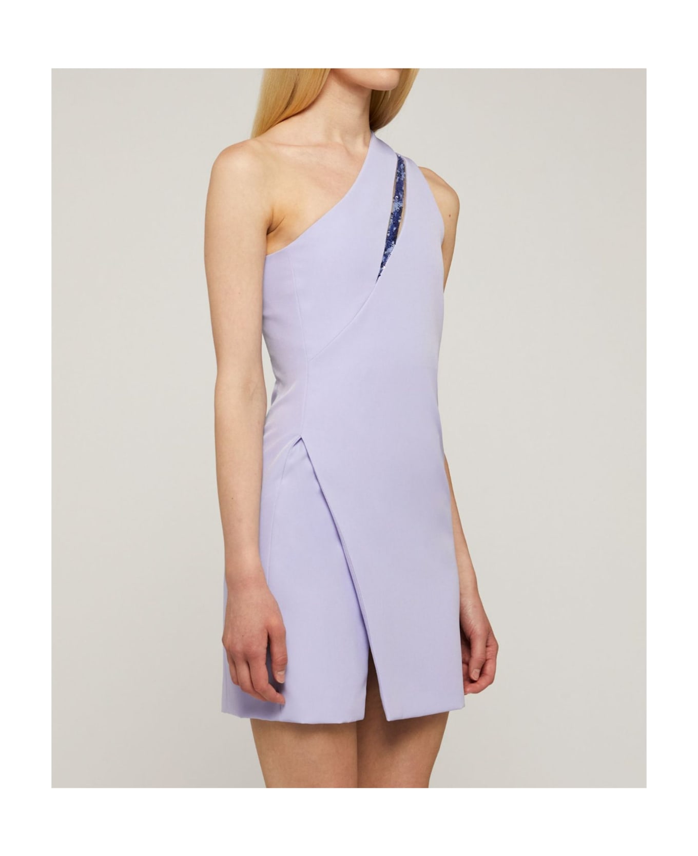Genny One-shoulder Dress - PURPLE