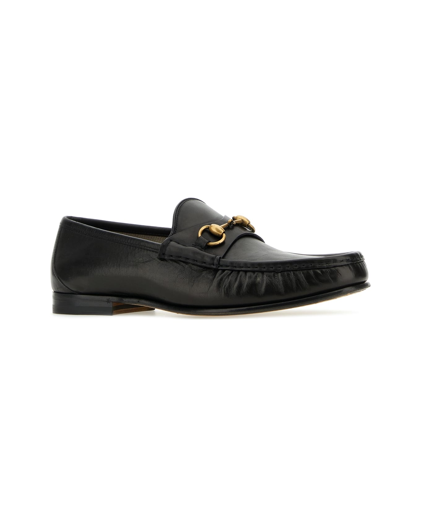 Gucci Black Leather Loafers - NERO