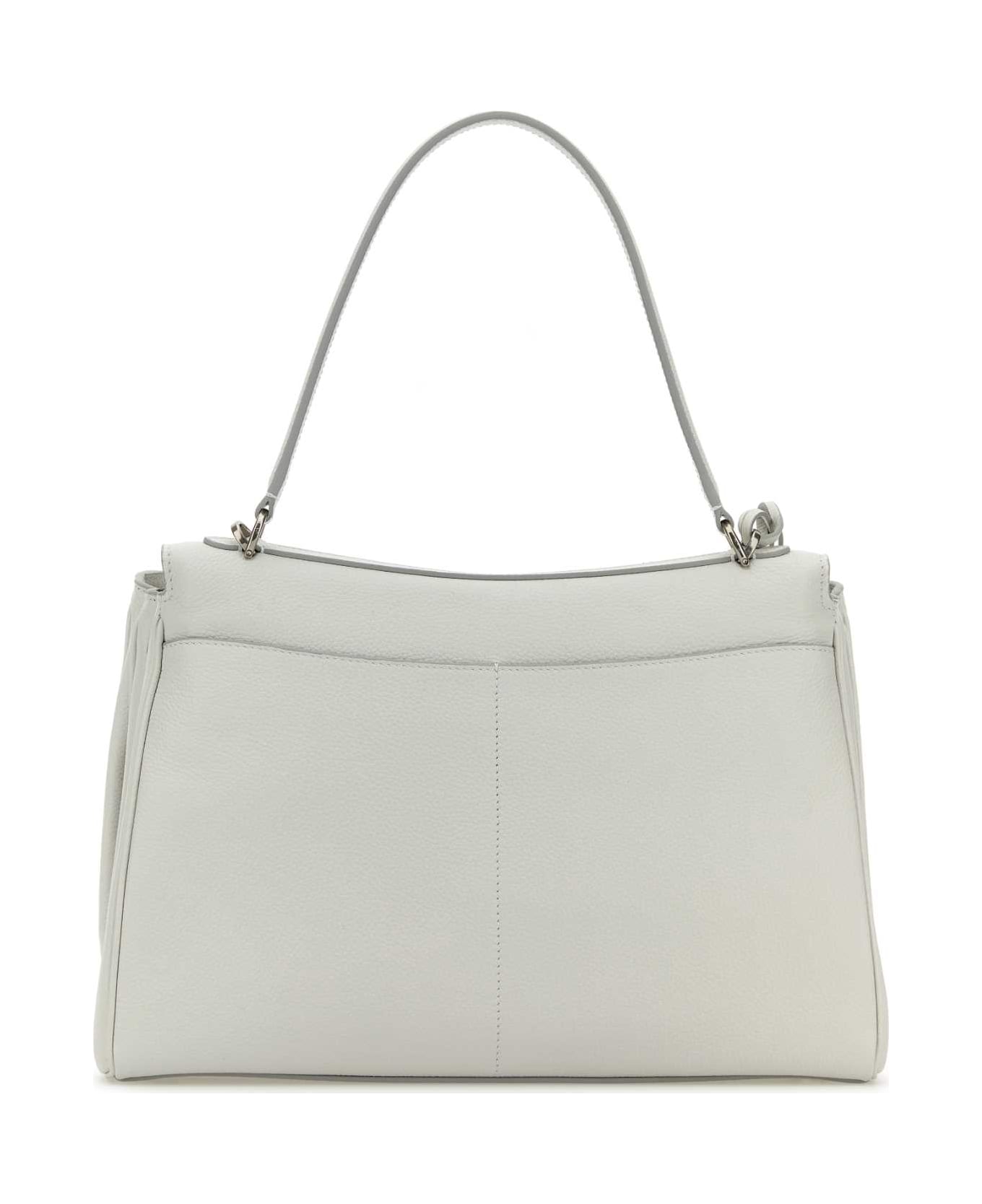 Balenciaga Chalk Leather Medium Rodeo Handbag - WHITE