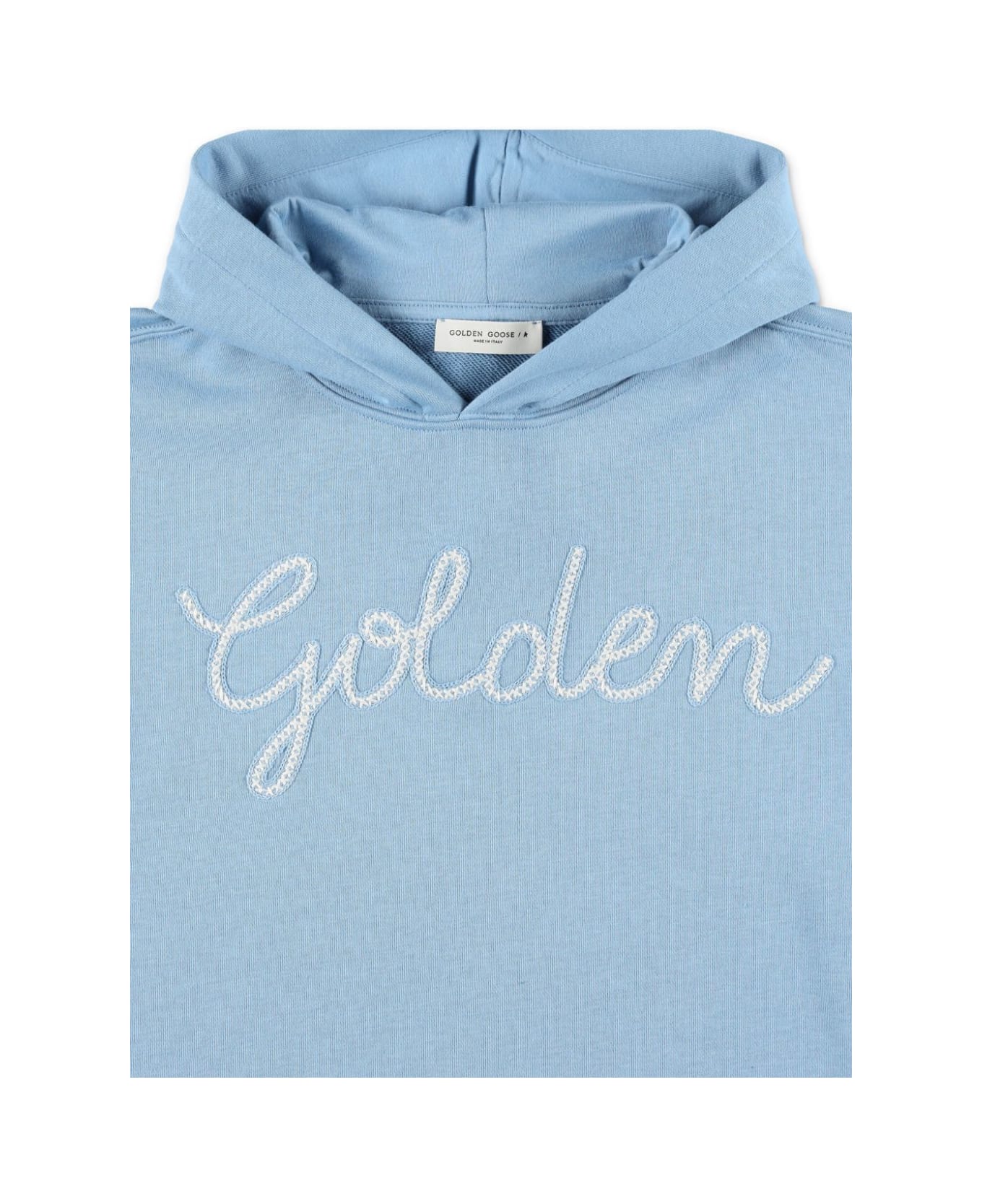 Golden Goose Felpa Con Logo - Blue