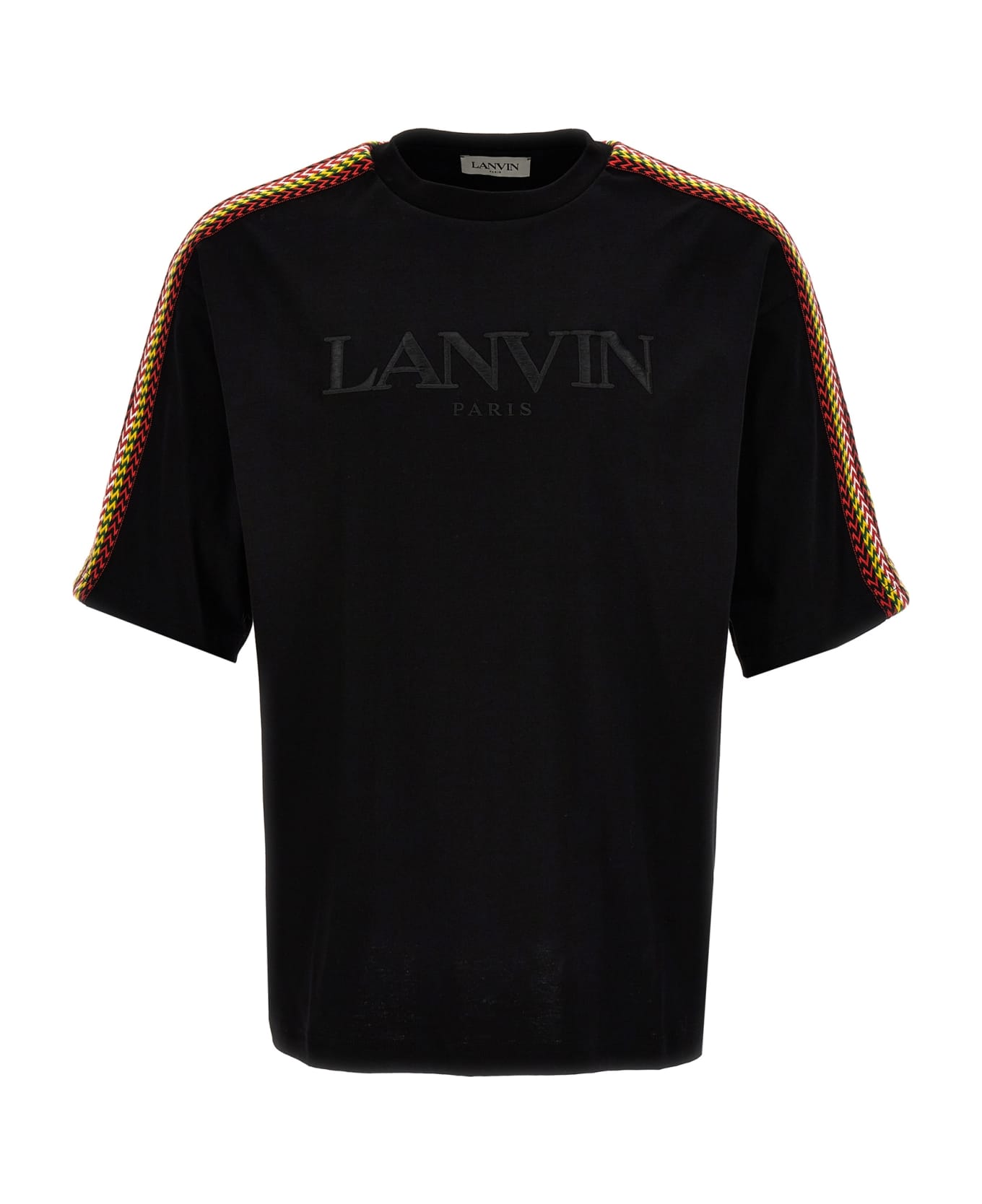 Lanvin Braided Band T-shirt - Black シャツ