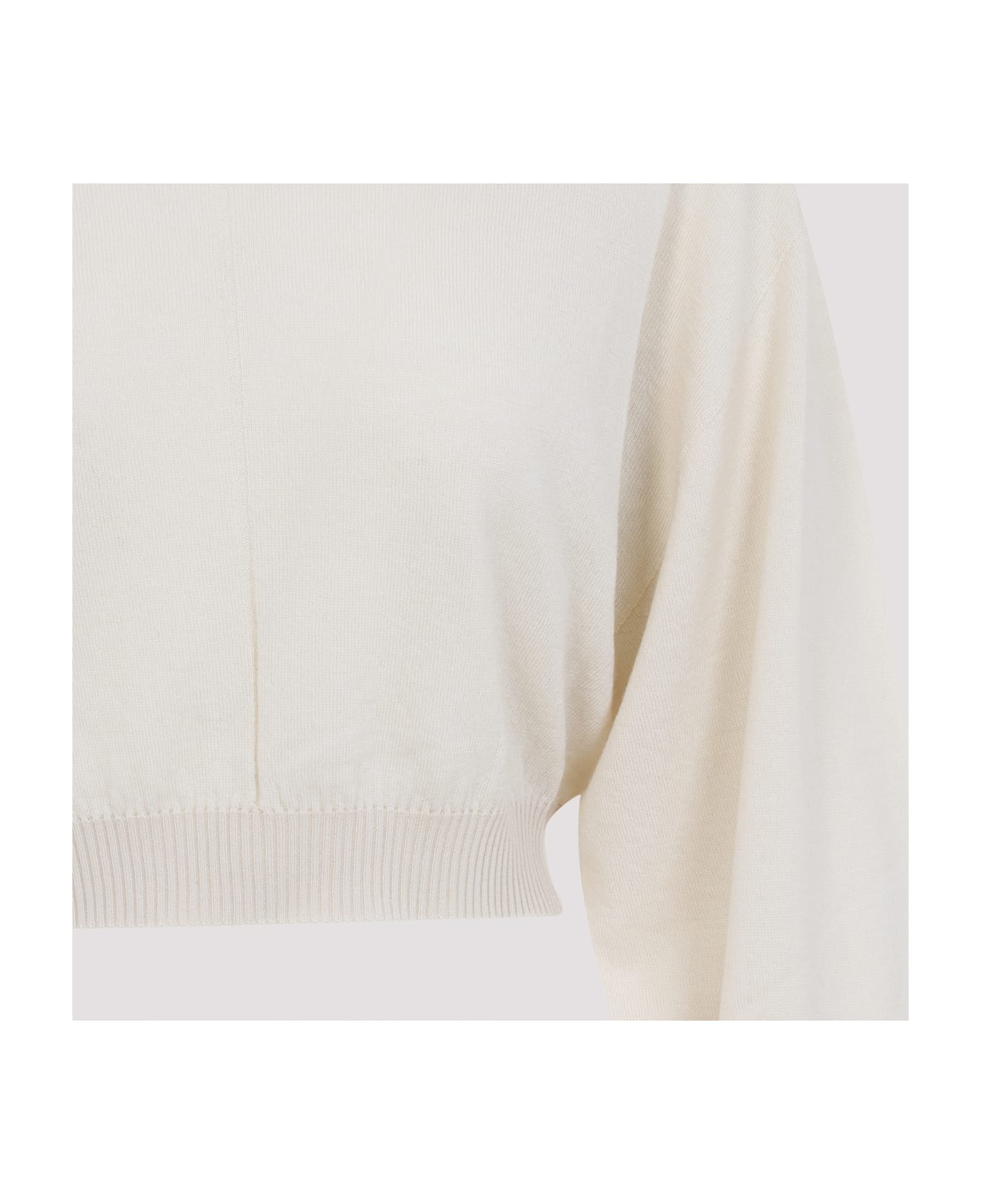 Rick Owens Cropped Hooded Tunic Pullover - Natural