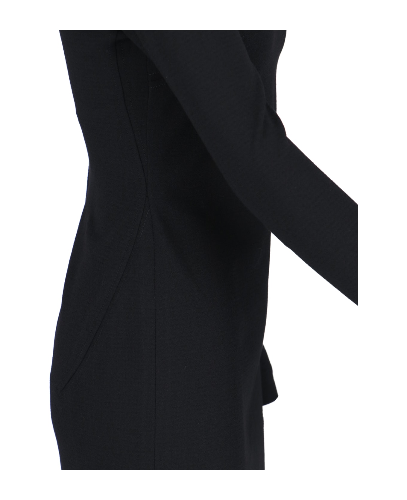 Victoria Beckham Shift Midi Dress - Black  