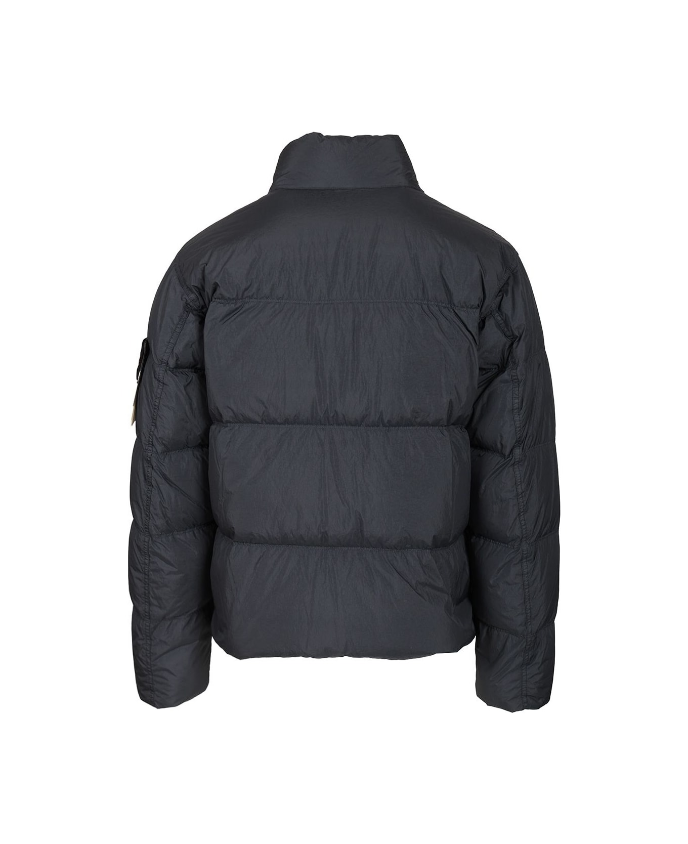 Stone Island Down Jacket In Lightweight Recycled Nylon Reps - BLUE