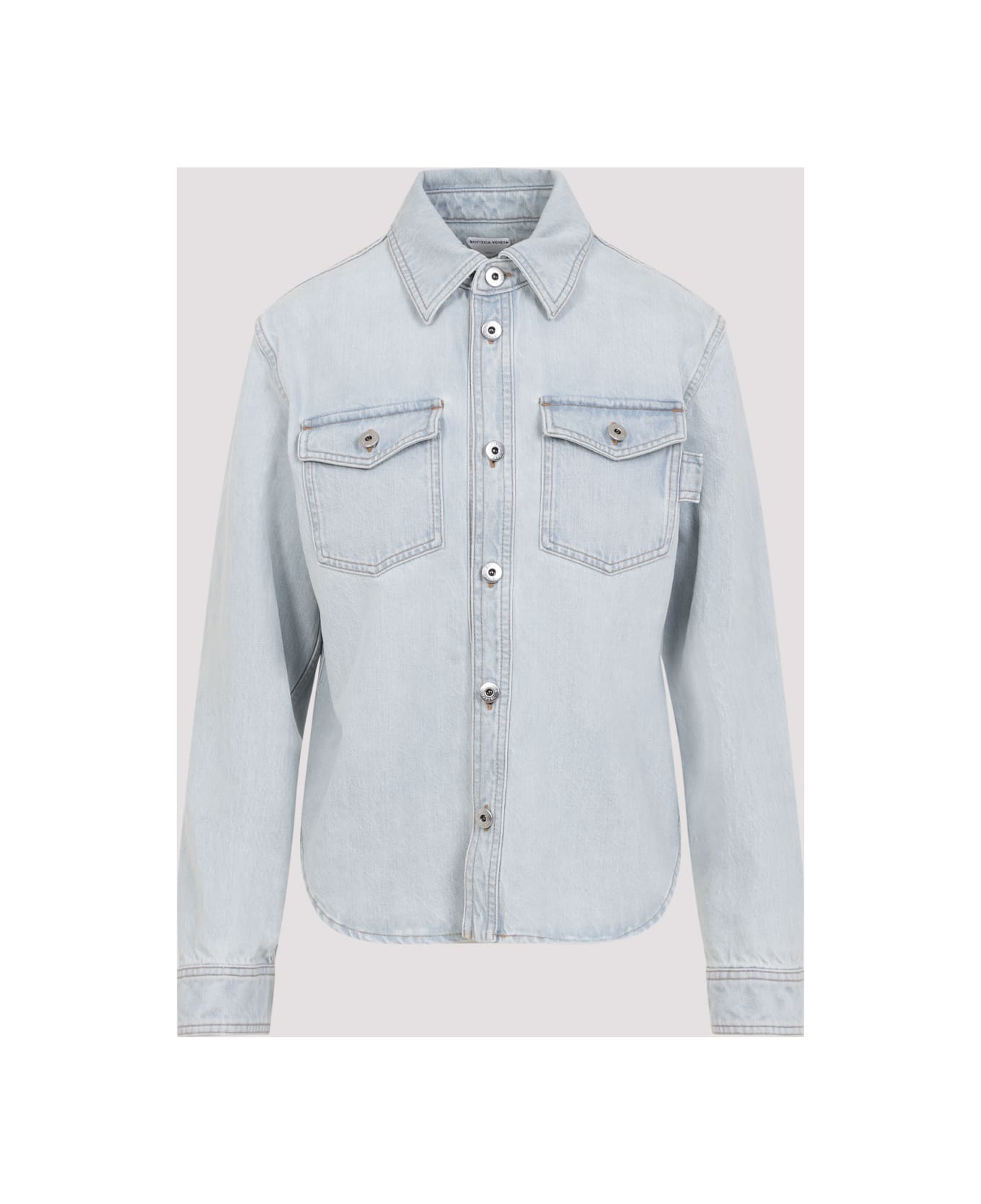 Bottega Veneta Denim Jacket - Light Blue