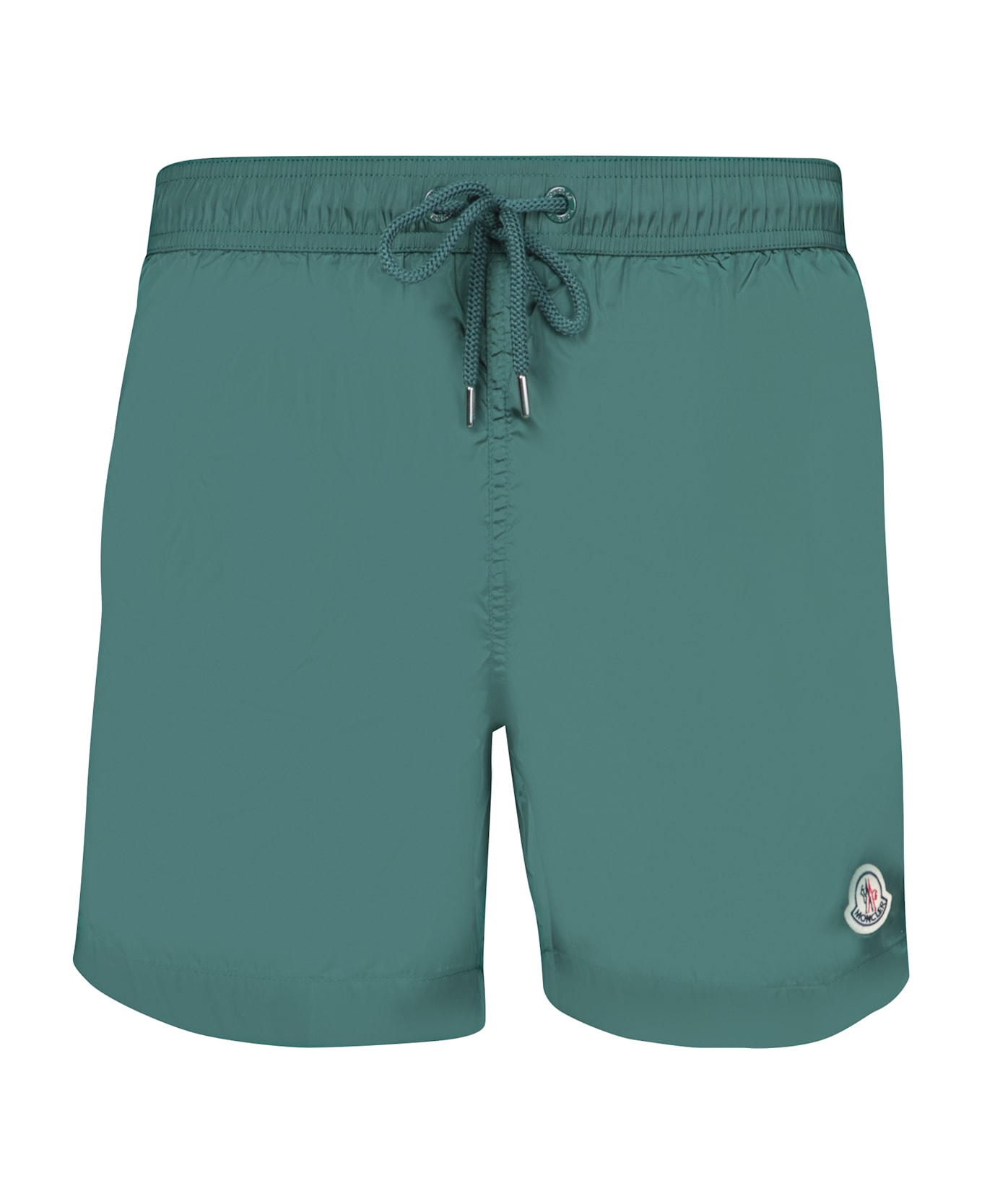 Moncler Logo Green Swim Shorts - Green