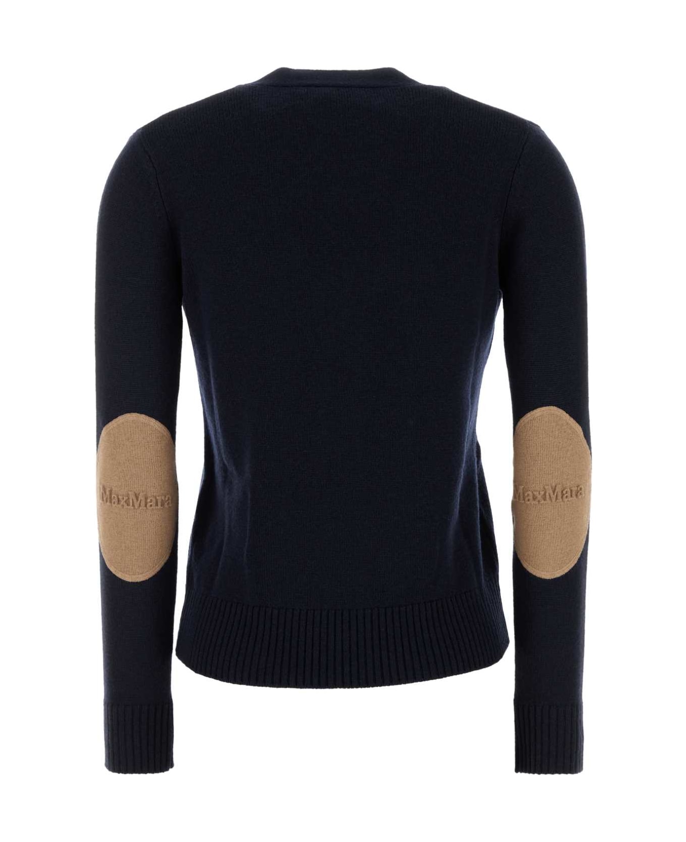 
S Max Mara Midnight Blue Wool Apollo Cardigan - BLU MARINO