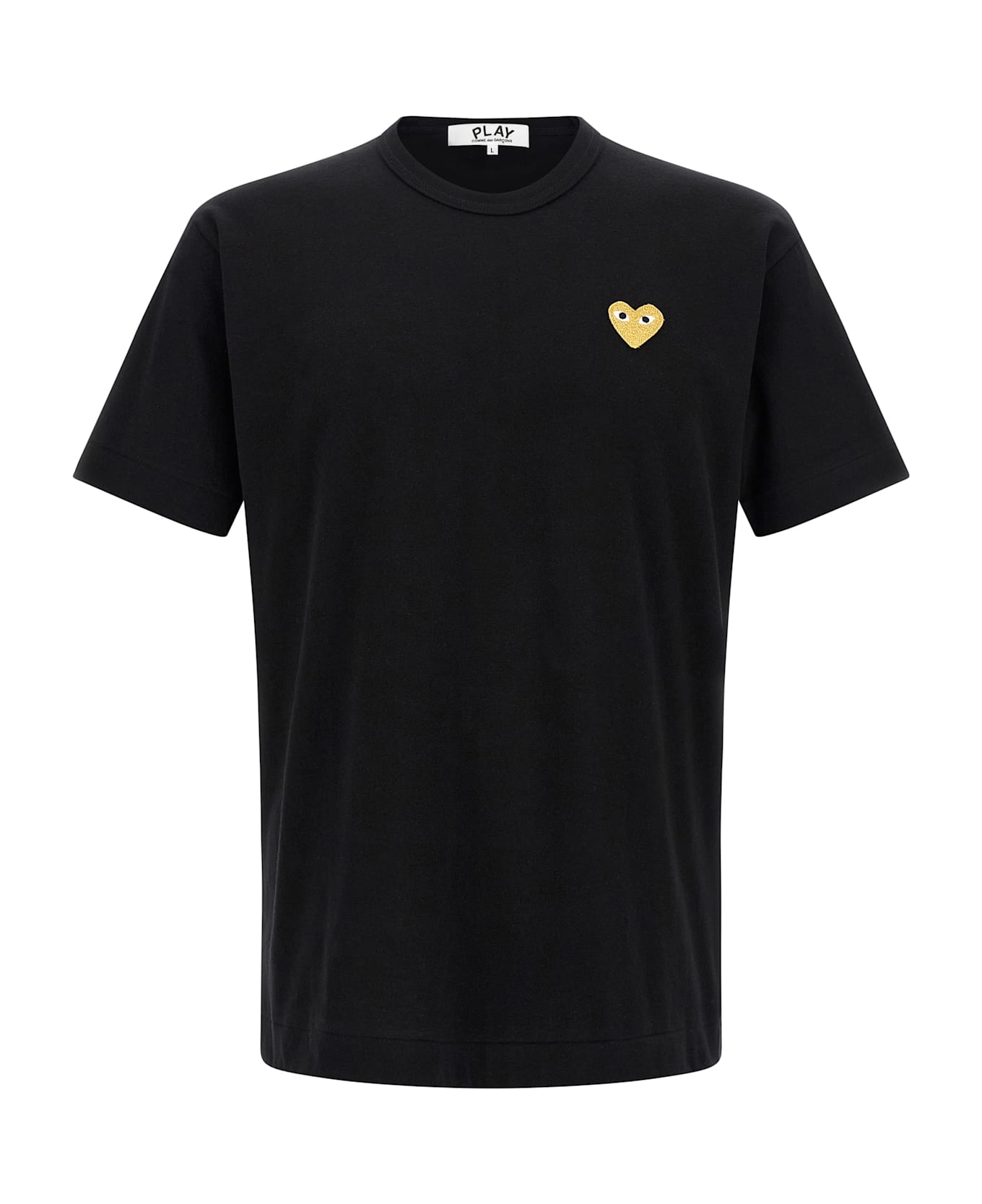Comme des Garçons Play 
gold Heart
 T-shirt - Black  