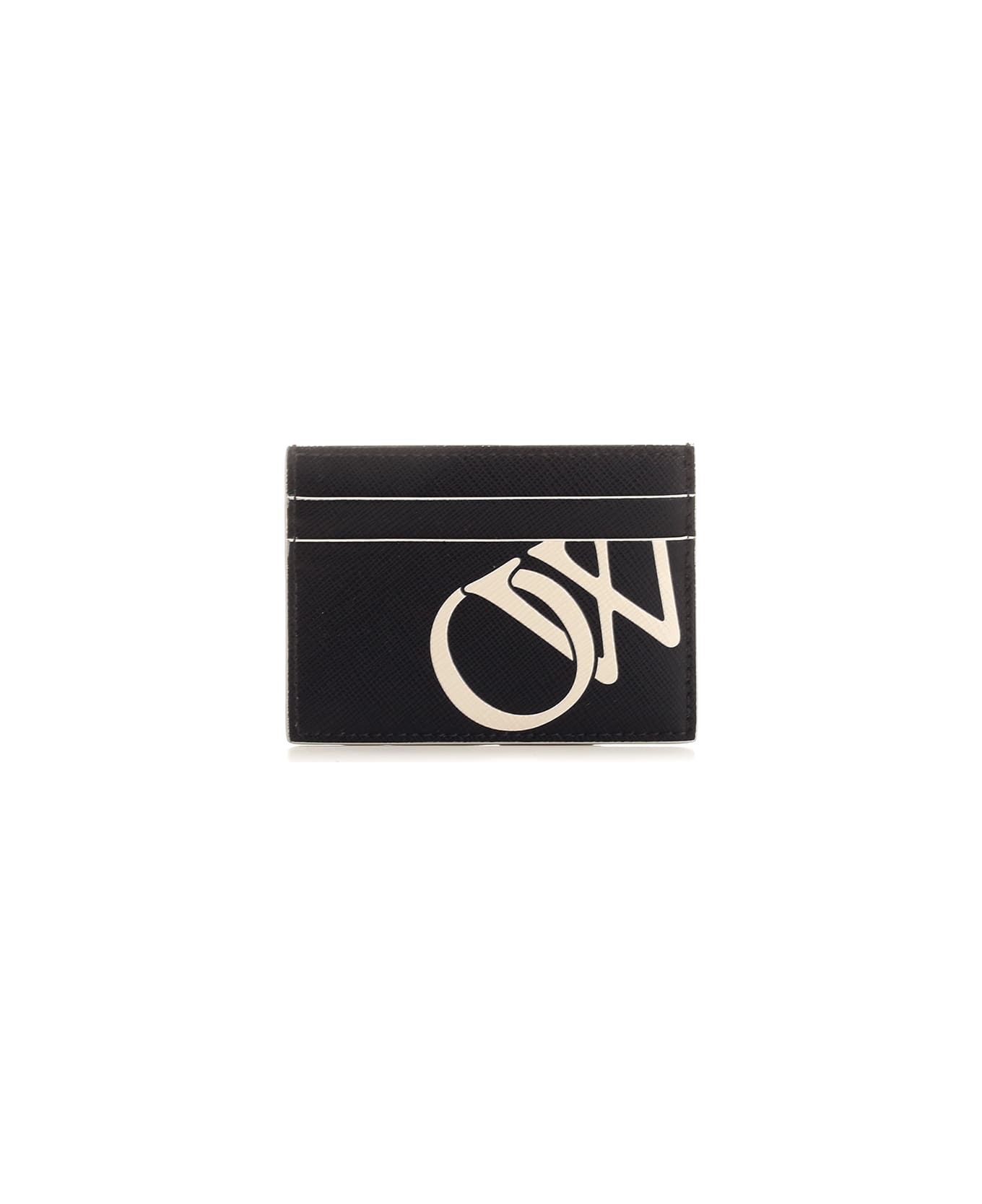 Off-White Ow Logo Card Holder - Black