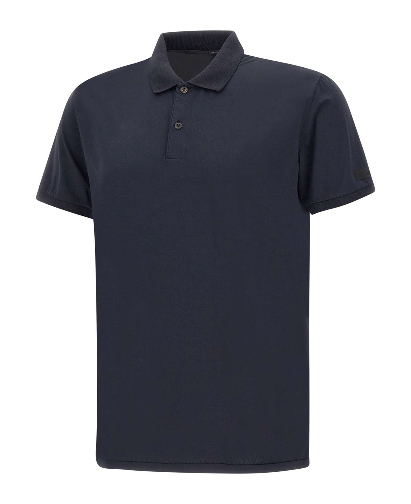 RRD - Roberto Ricci Design 'gdy' Cotton Oxford Polo Shirt - Blue Black ポロシャツ