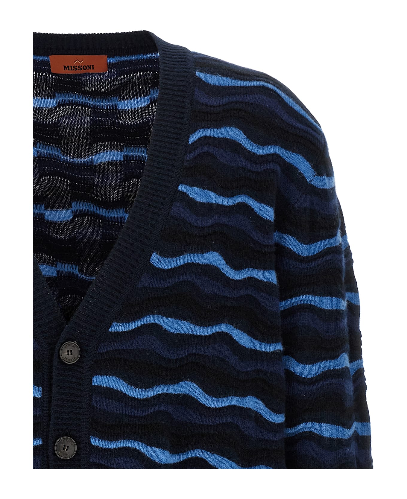 Missoni Button Cardigan - Blue