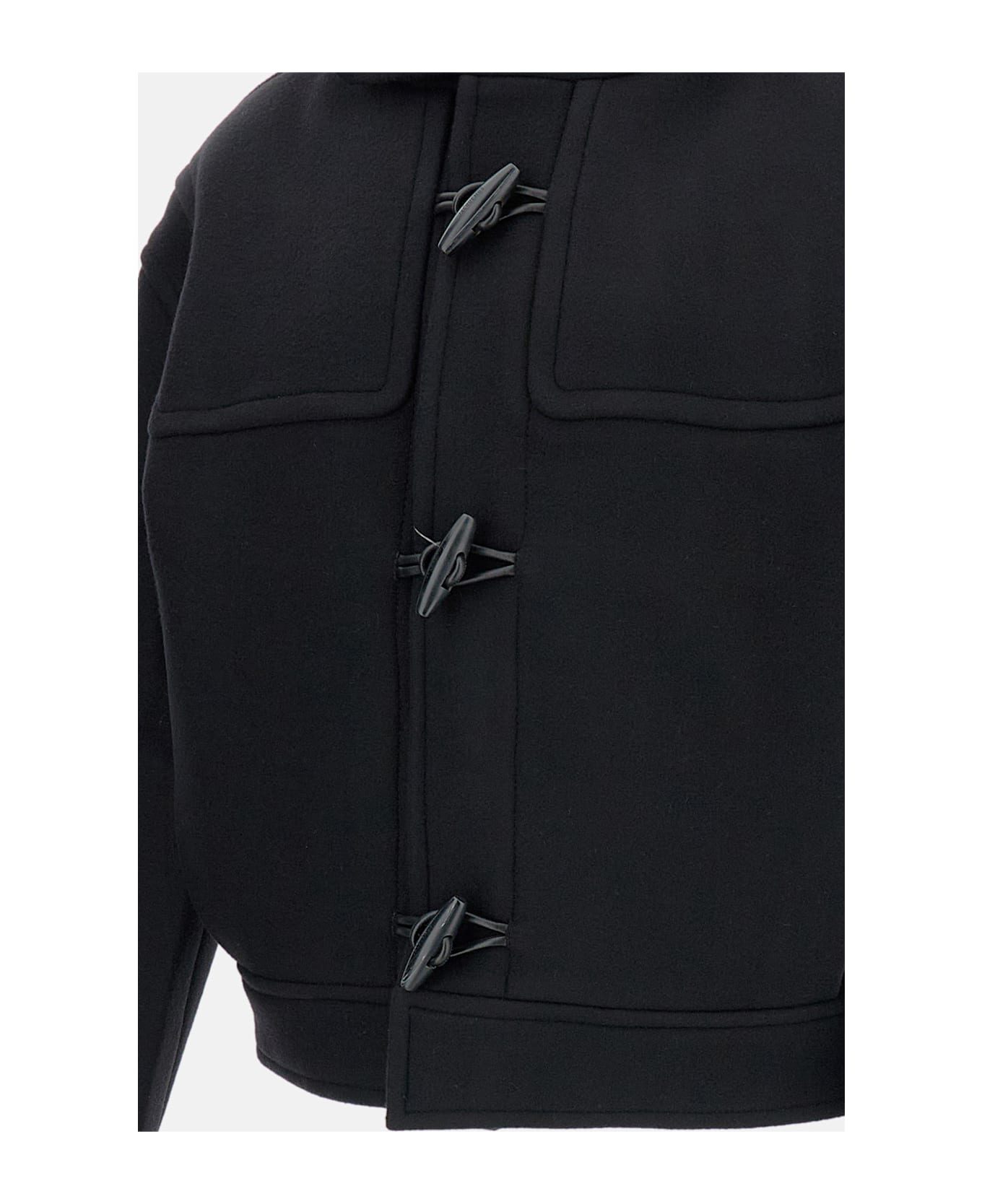 Jacquemus Wool Jacket Le Duffle Cabana - Black
