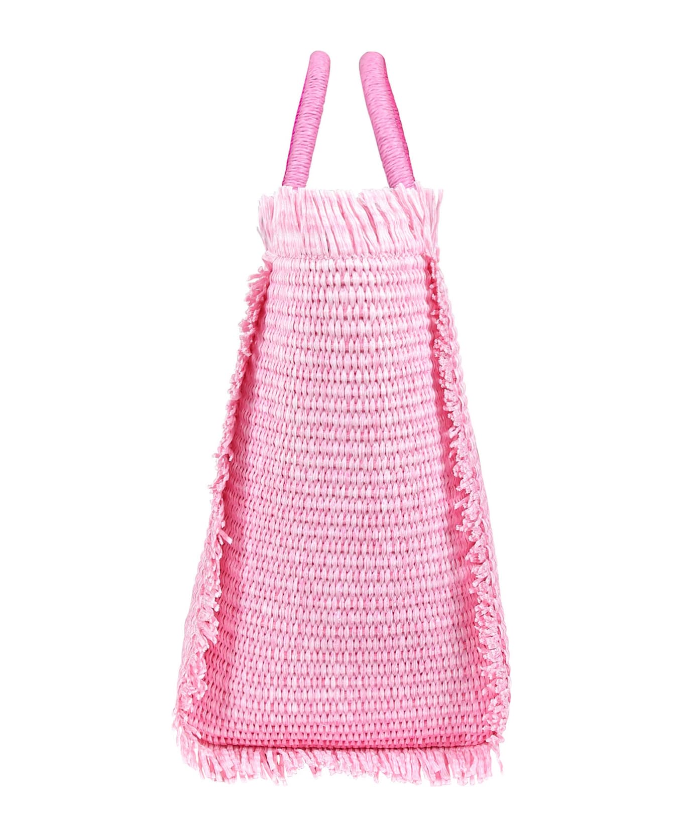 MC2 Saint Barth Pink Beach Bag For Girl With Logo - Pink