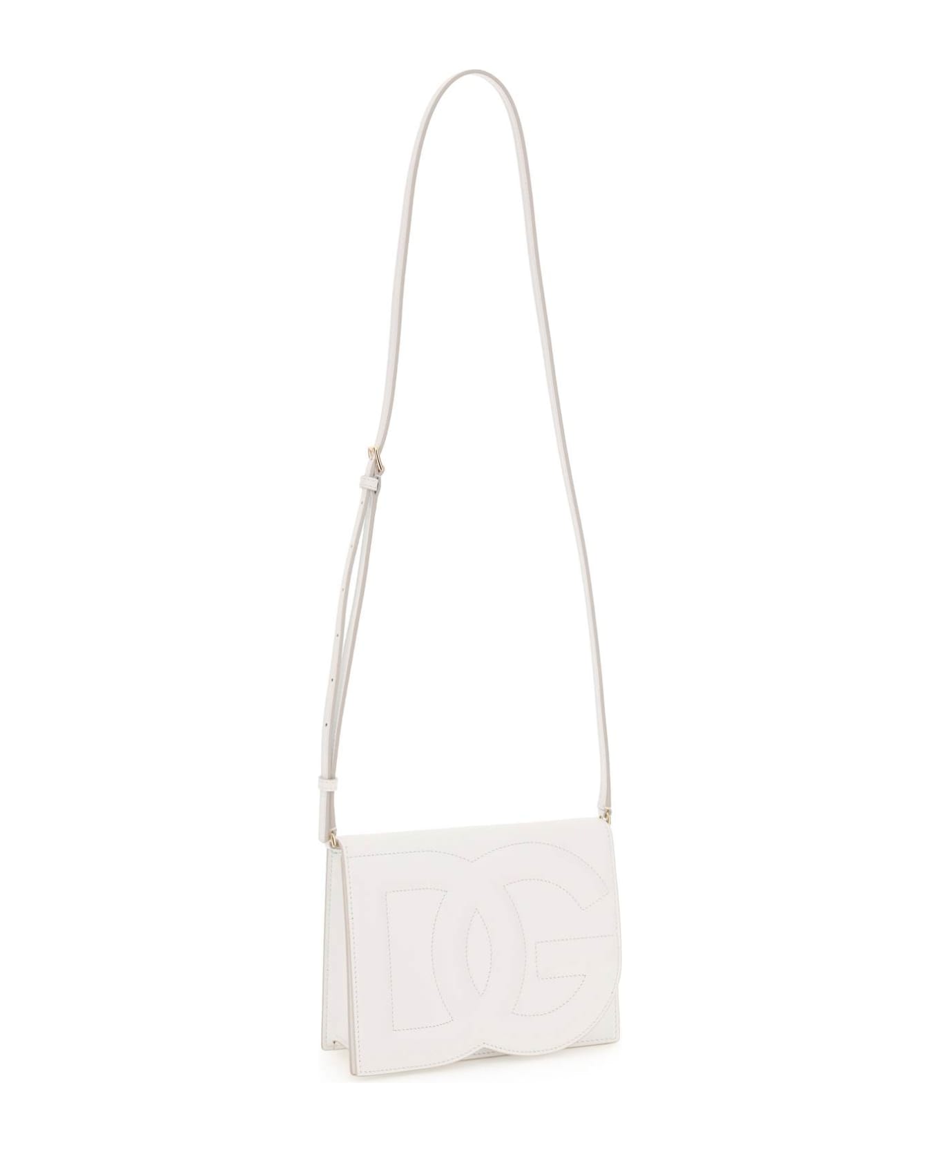 Dolce & Gabbana Dg Logo Crossbody Bag - White