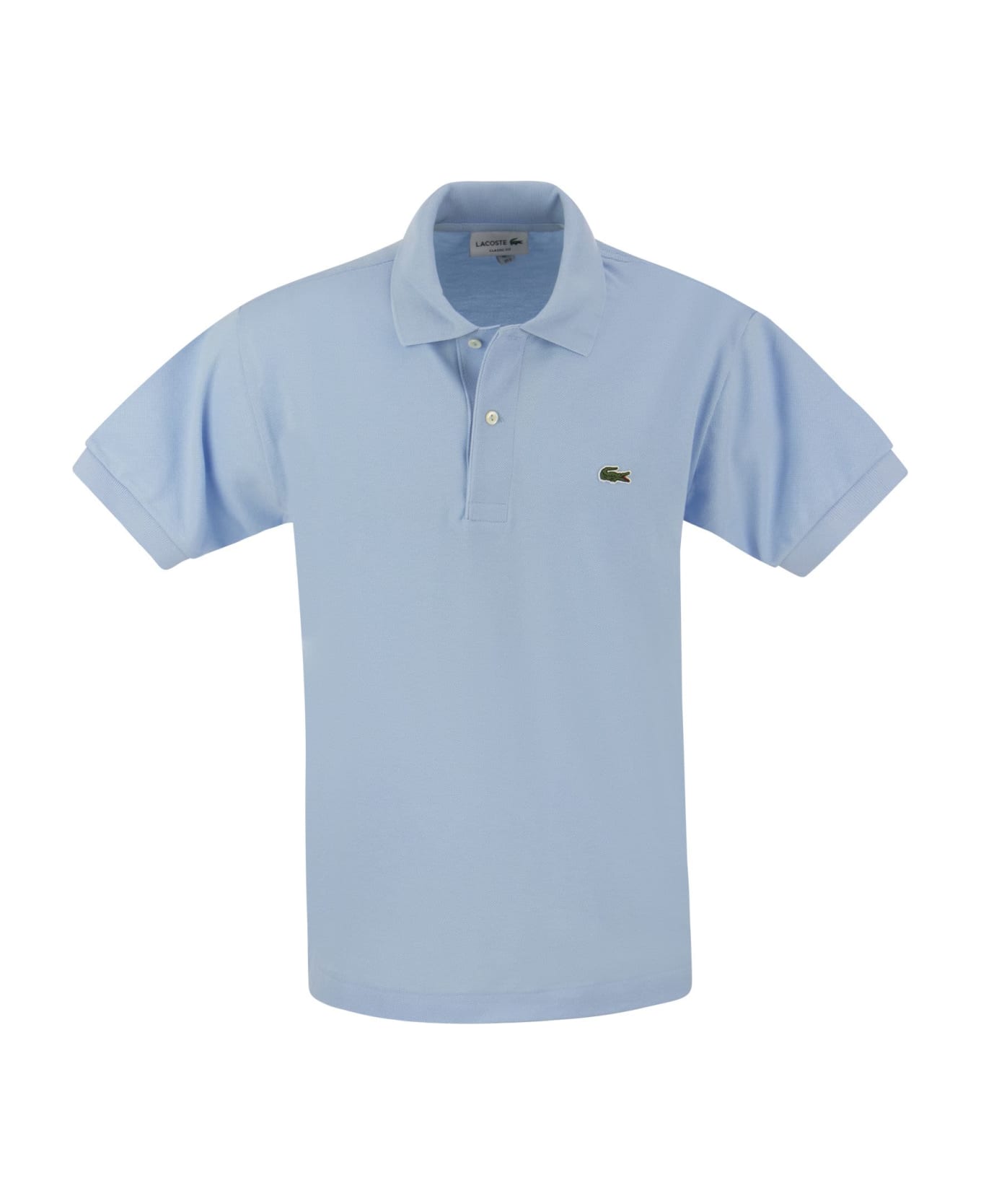 Lacoste Classic Fit Cotton Pique Polo Shirt - Light blue