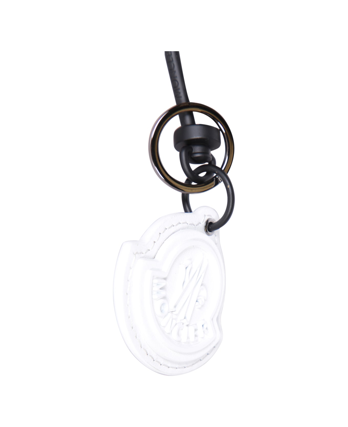 Moncler Key Ring White Keychain - White