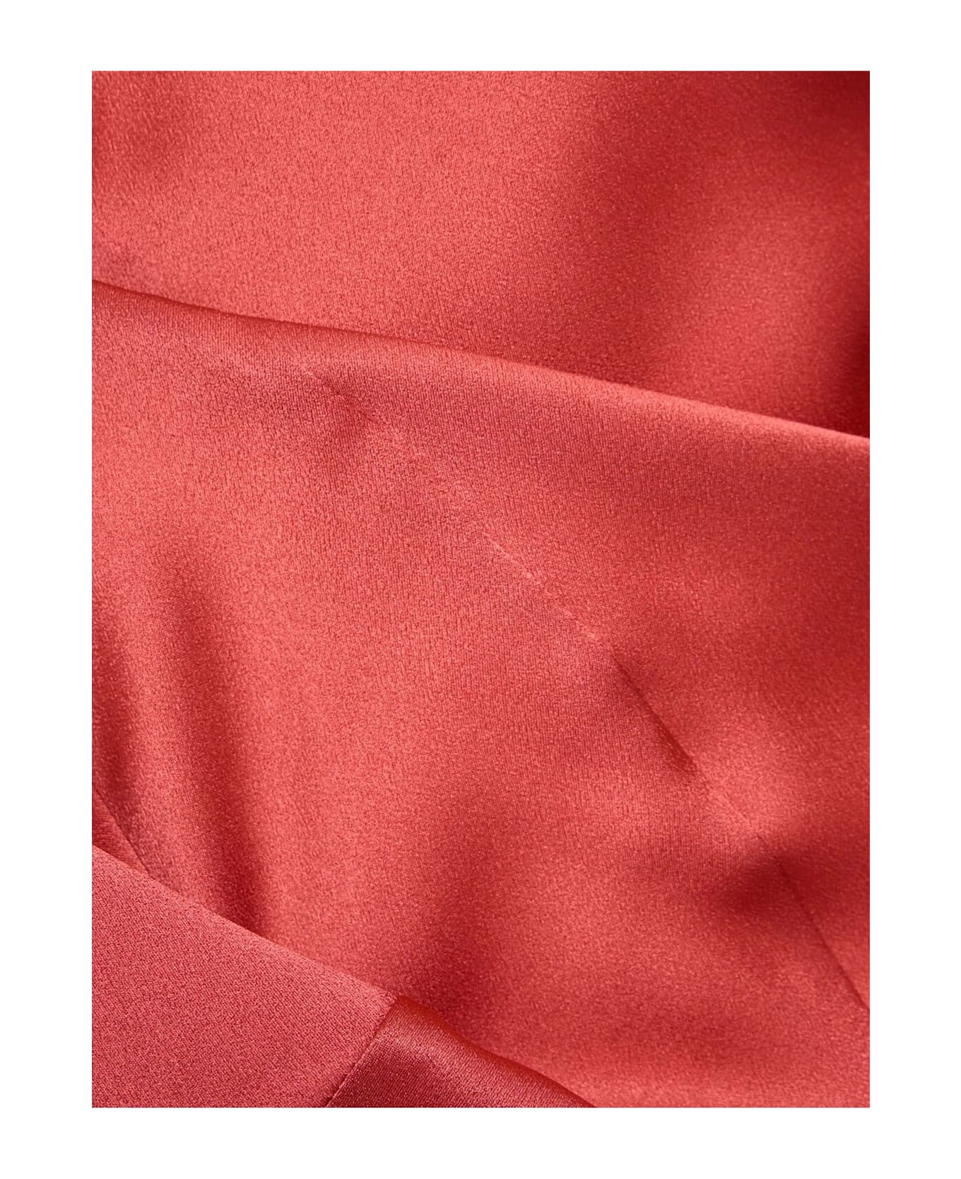 Alberta Ferretti Silk Gown - Coral Red