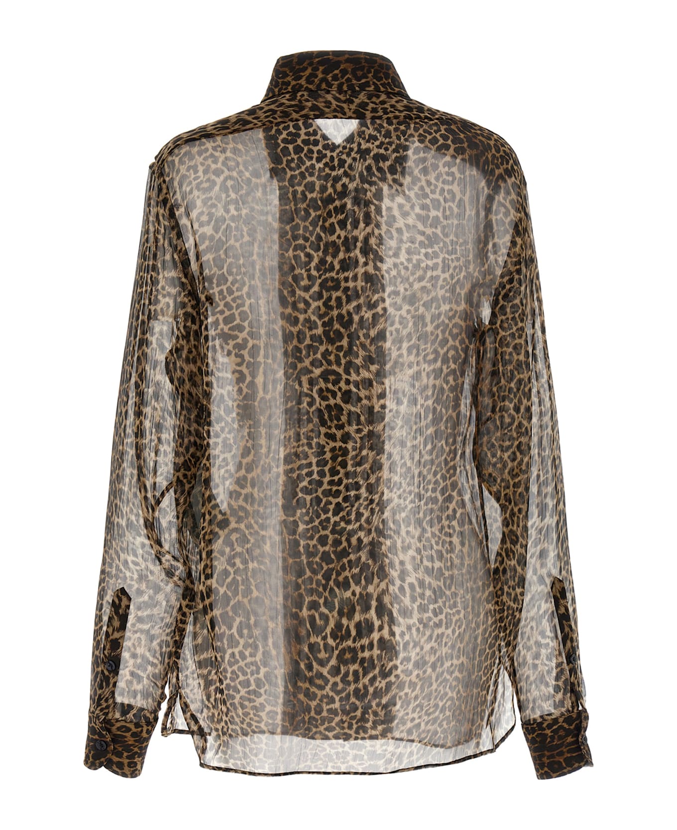 Tom Ford Animal Shirt - LEOPARD BROWN 
BLACK