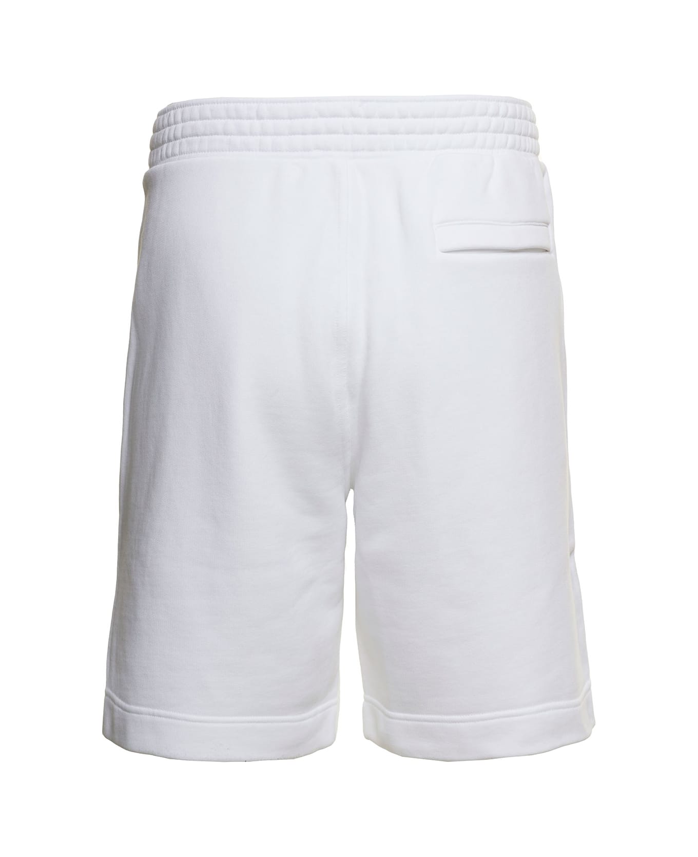 Givenchy 'la Plage' White Shorts With Logo Print In Cotton Man - White ショートパンツ