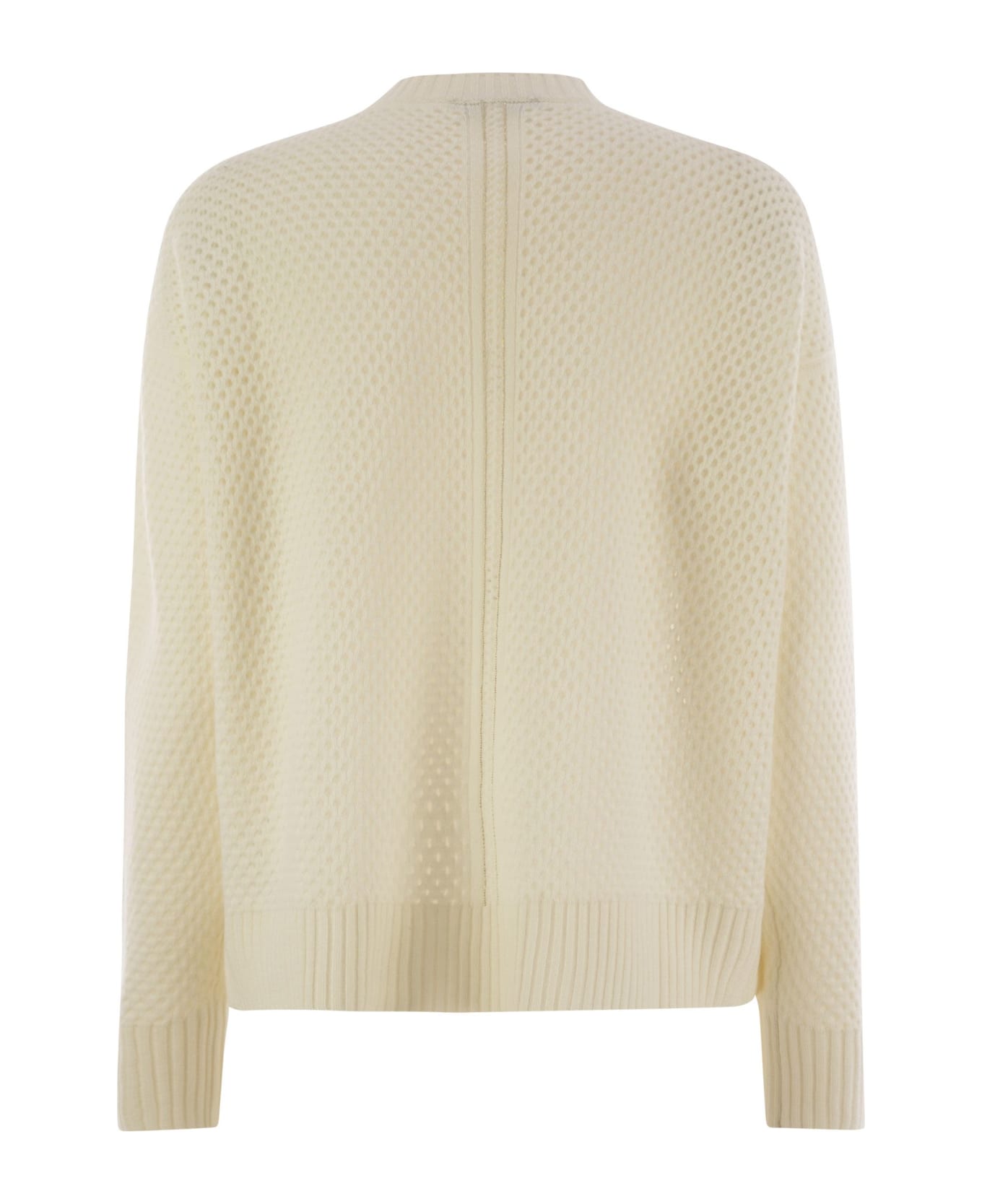 Fabiana Filippi Platinum Crew-neck Jersey - Cream