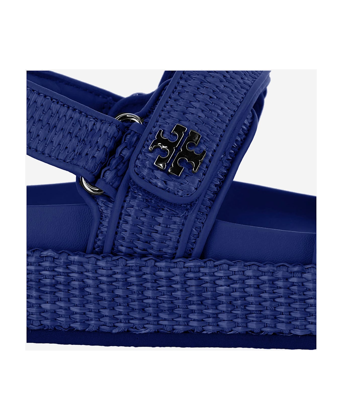Tory Burch Kira Intrecciato Sandals - blue