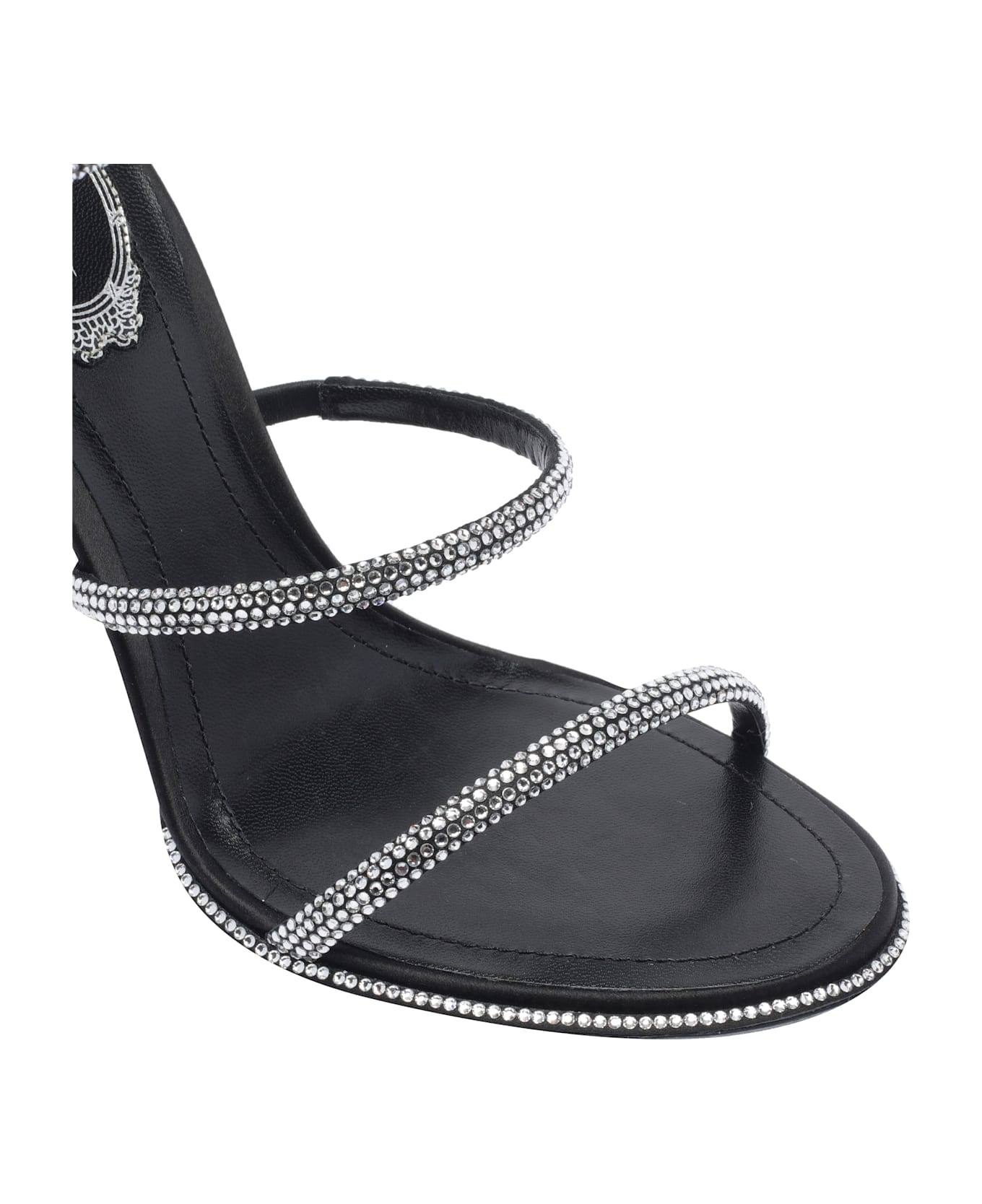 René Caovilla Cleo Pump Sandals - Black