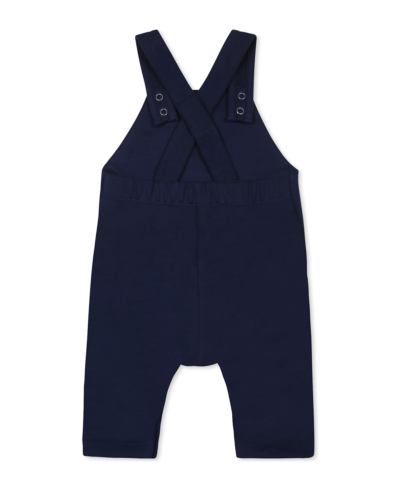 Petit Bateau Blue Dungarees For Baby Boy - Blue