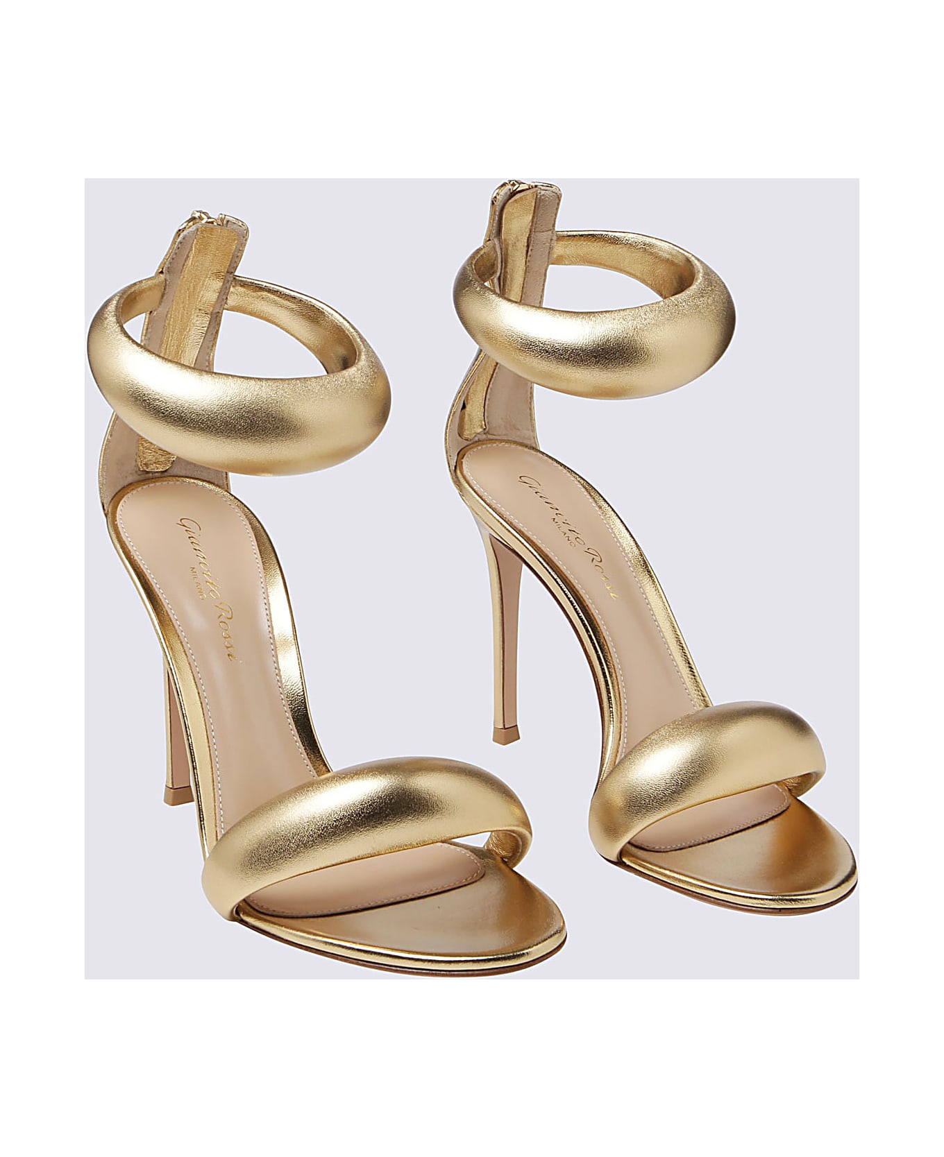 Gianvito Rossi Mekong Gold-tone Leather Bijoux Sandals - MEKONG