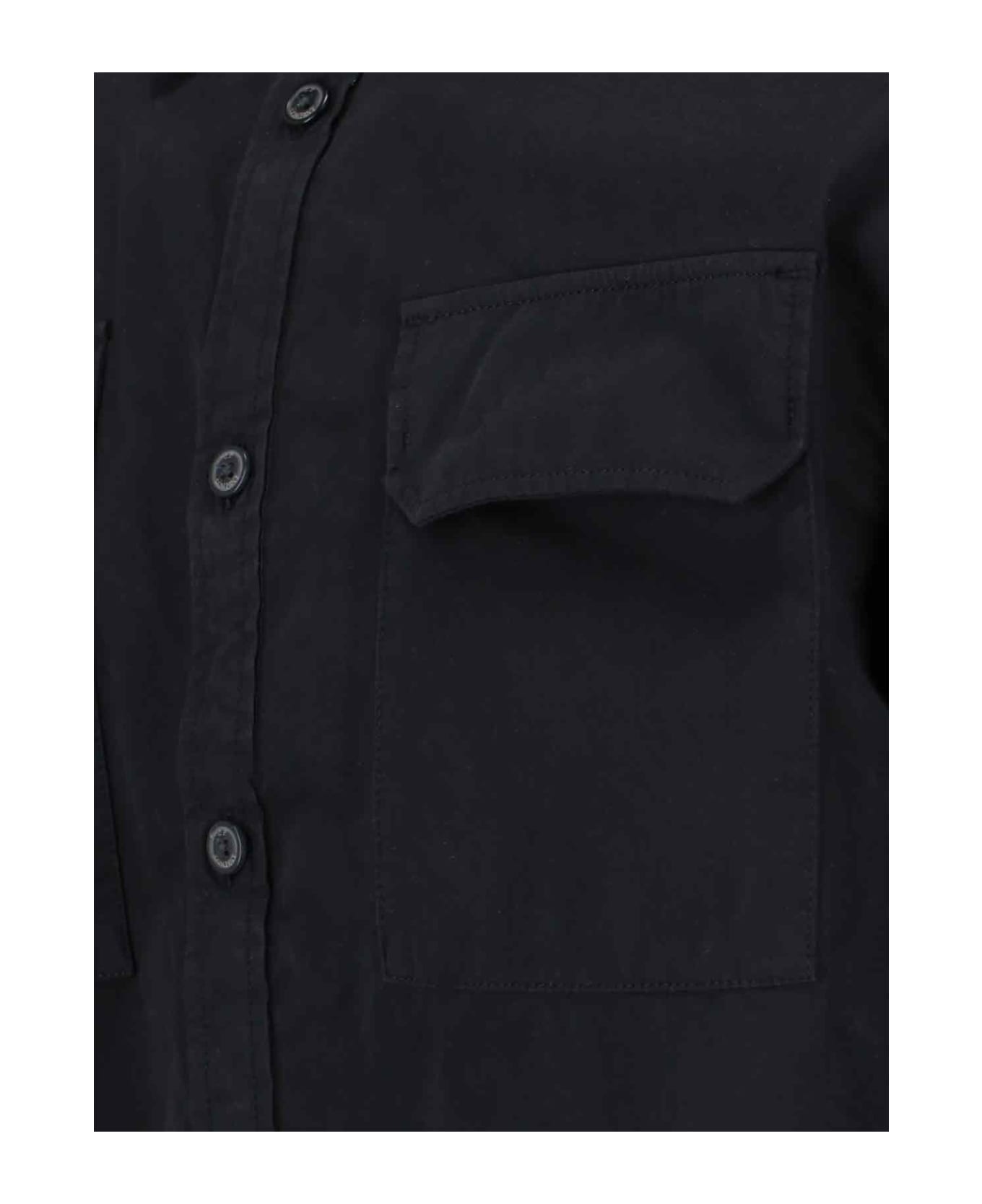 C.P. Company 'lens' Detail Shirt - Black