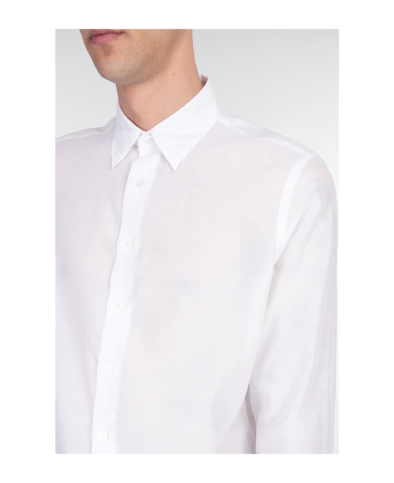Lardini Shirt In White Cotton - white