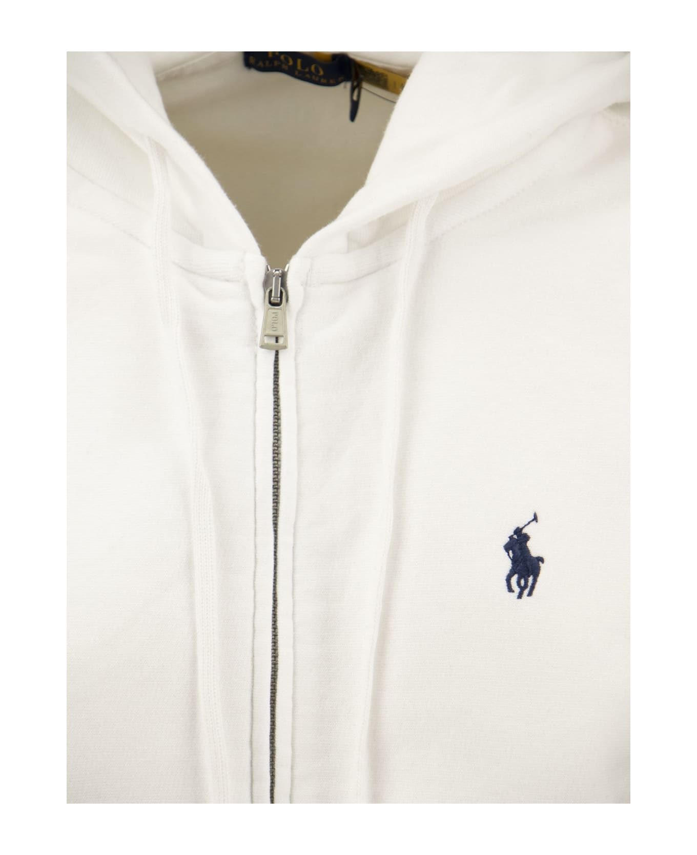 Ralph Lauren Hoodie With Zip - White