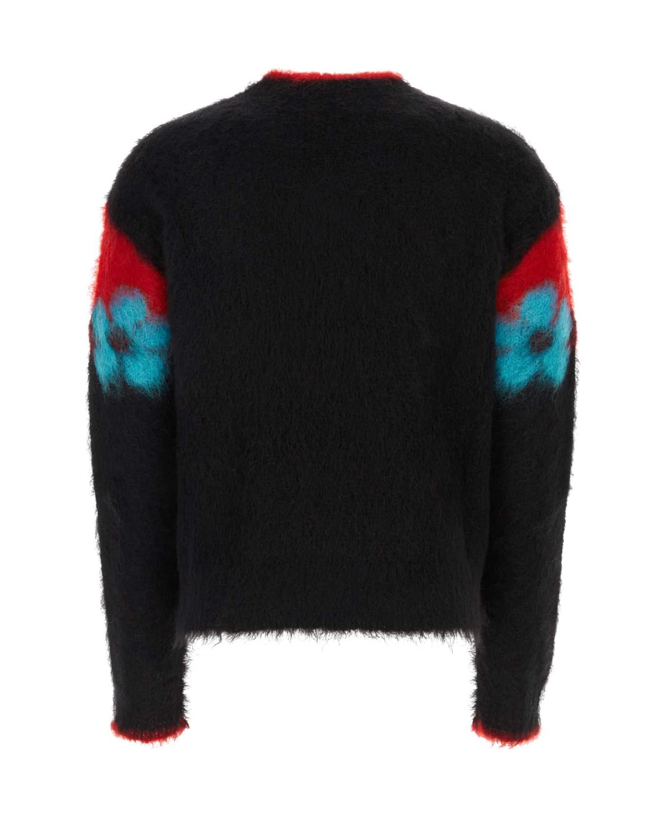 Marni Black Mohair Blend Sweater - BLACK