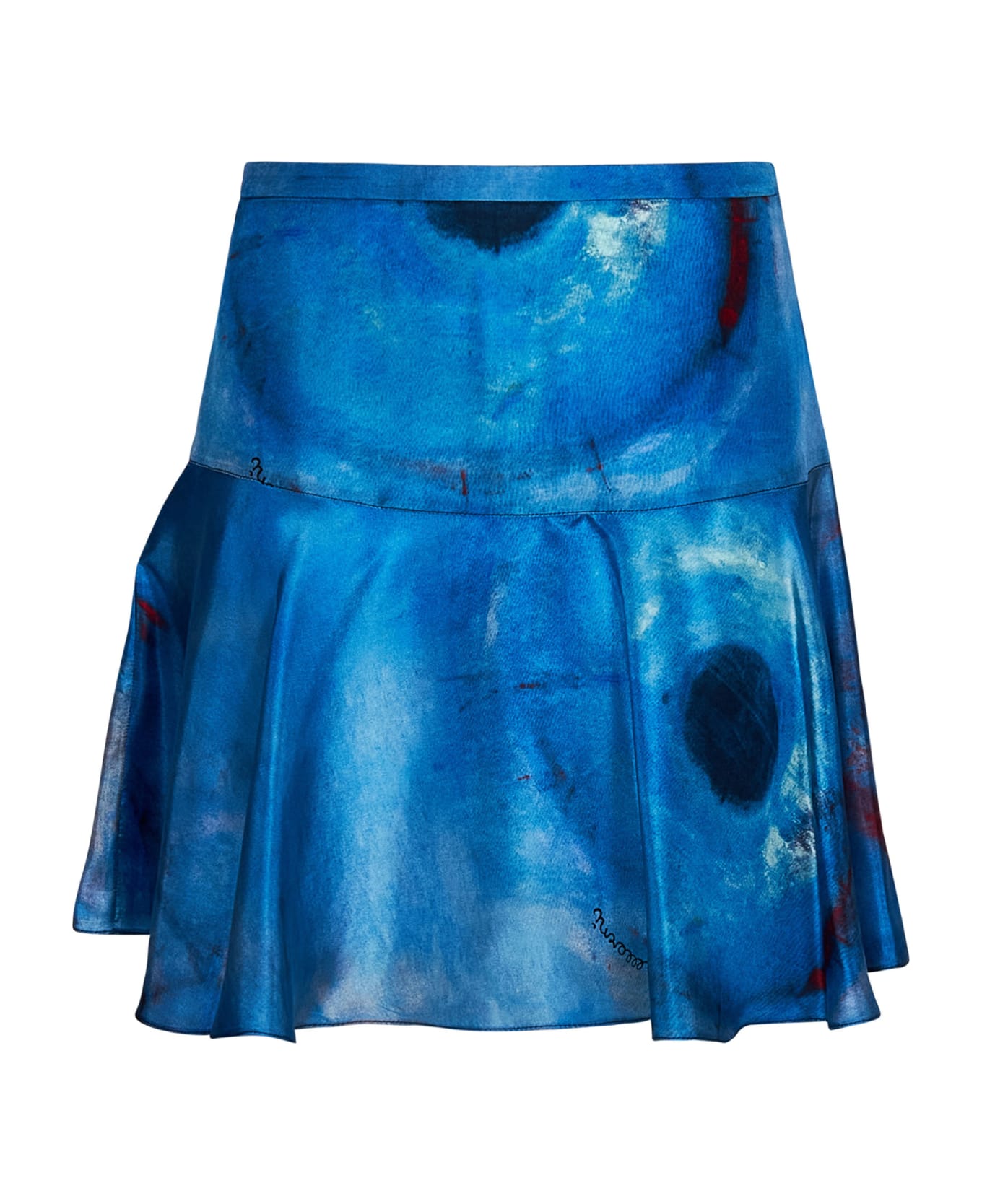 Marni Buchi Blu Mini Skirt - COBALT