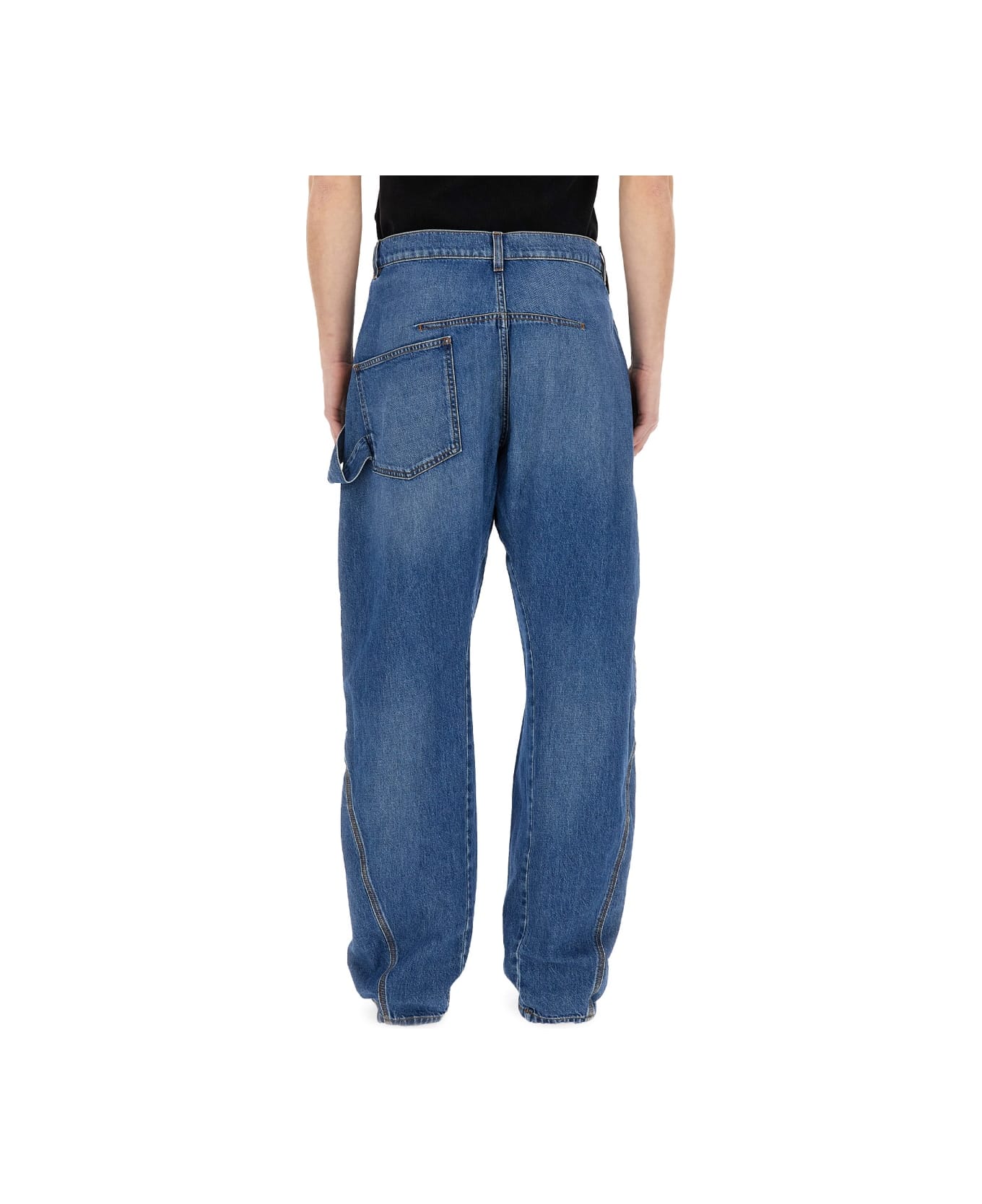 J.W. Anderson Twisted Workwear Denim Jeans - BLUE