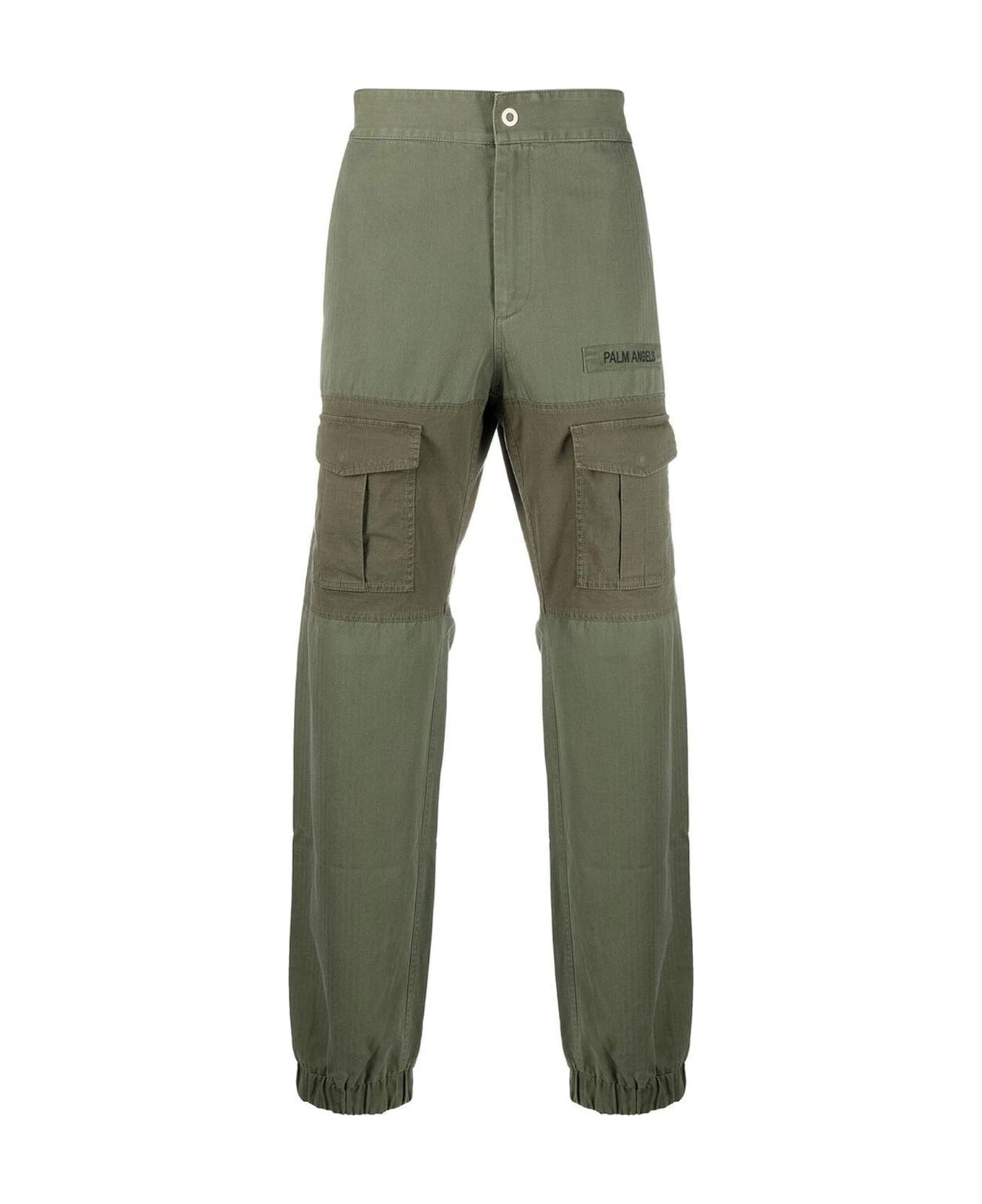 Palm Angels Cotton Trousers - Green