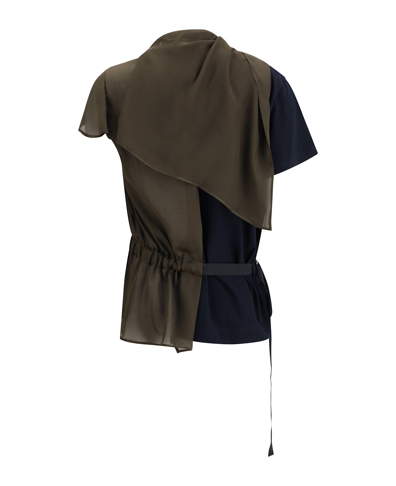 Sacai Jersey T-shirt With Contrast Inserts