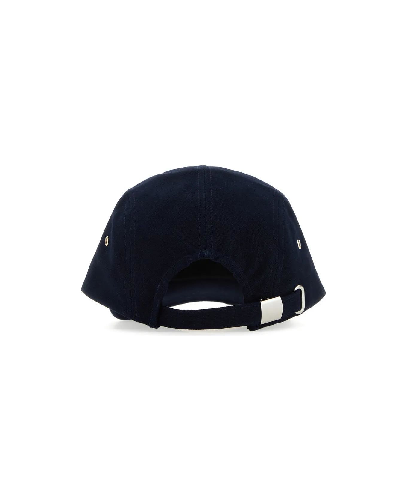 Isabel Marant Midnight Blue Cotton Tedji Baseball Cap - BLUE 帽子