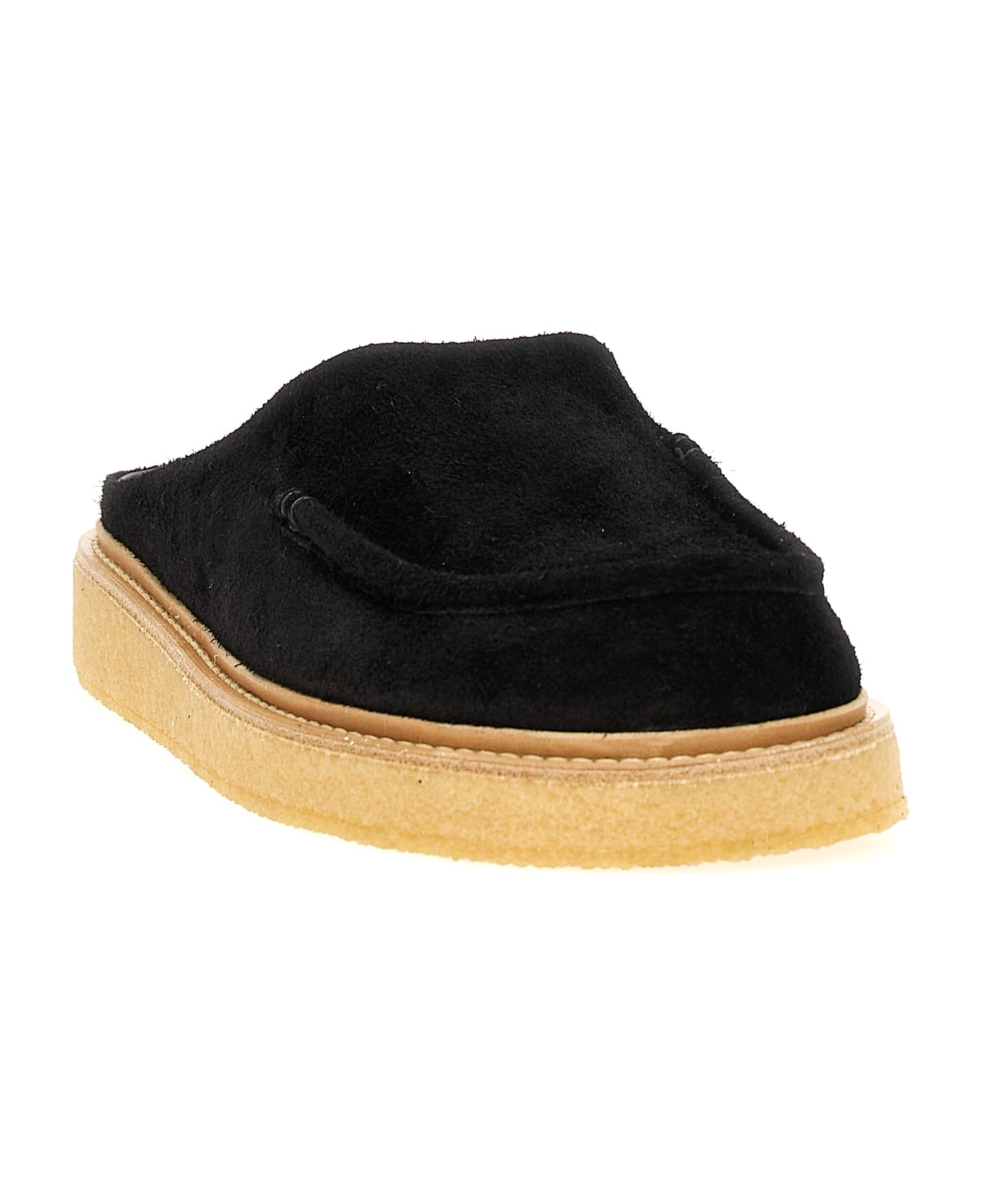 Marni Suede Sabots - Black