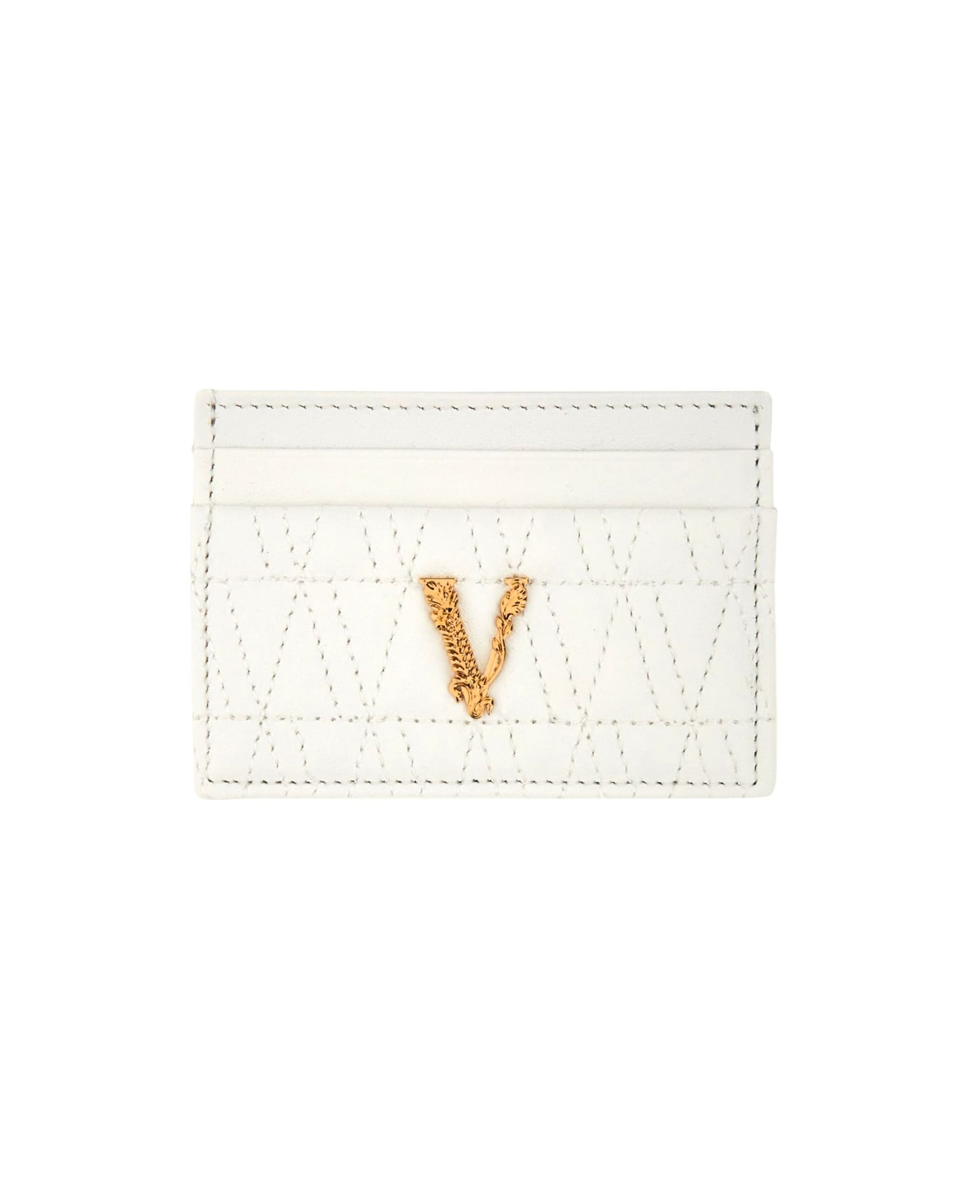 Versace Card Holder "virtus" - WHITE
