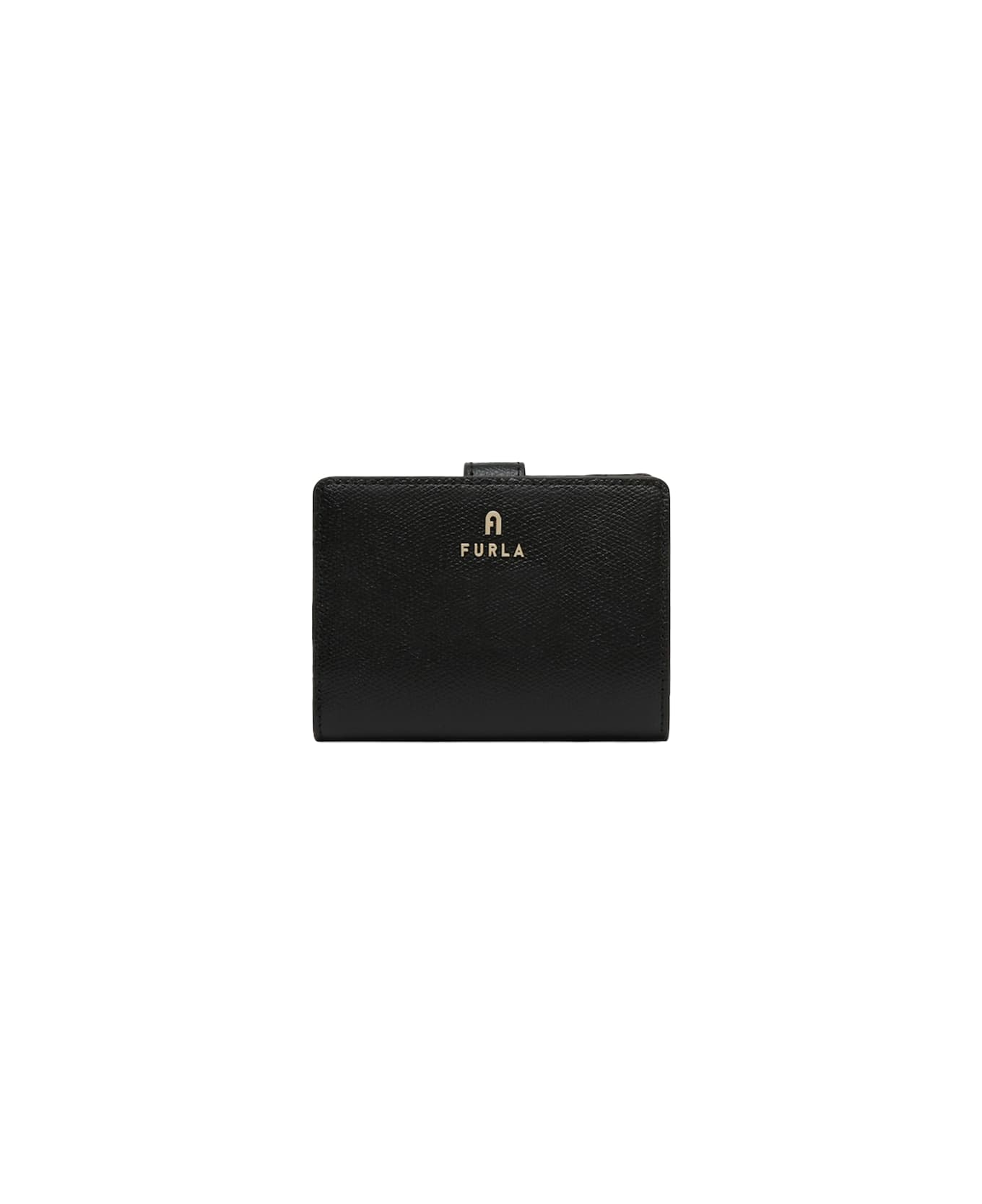 Furla Camelia S Compact Black Leather Wallet - NERO