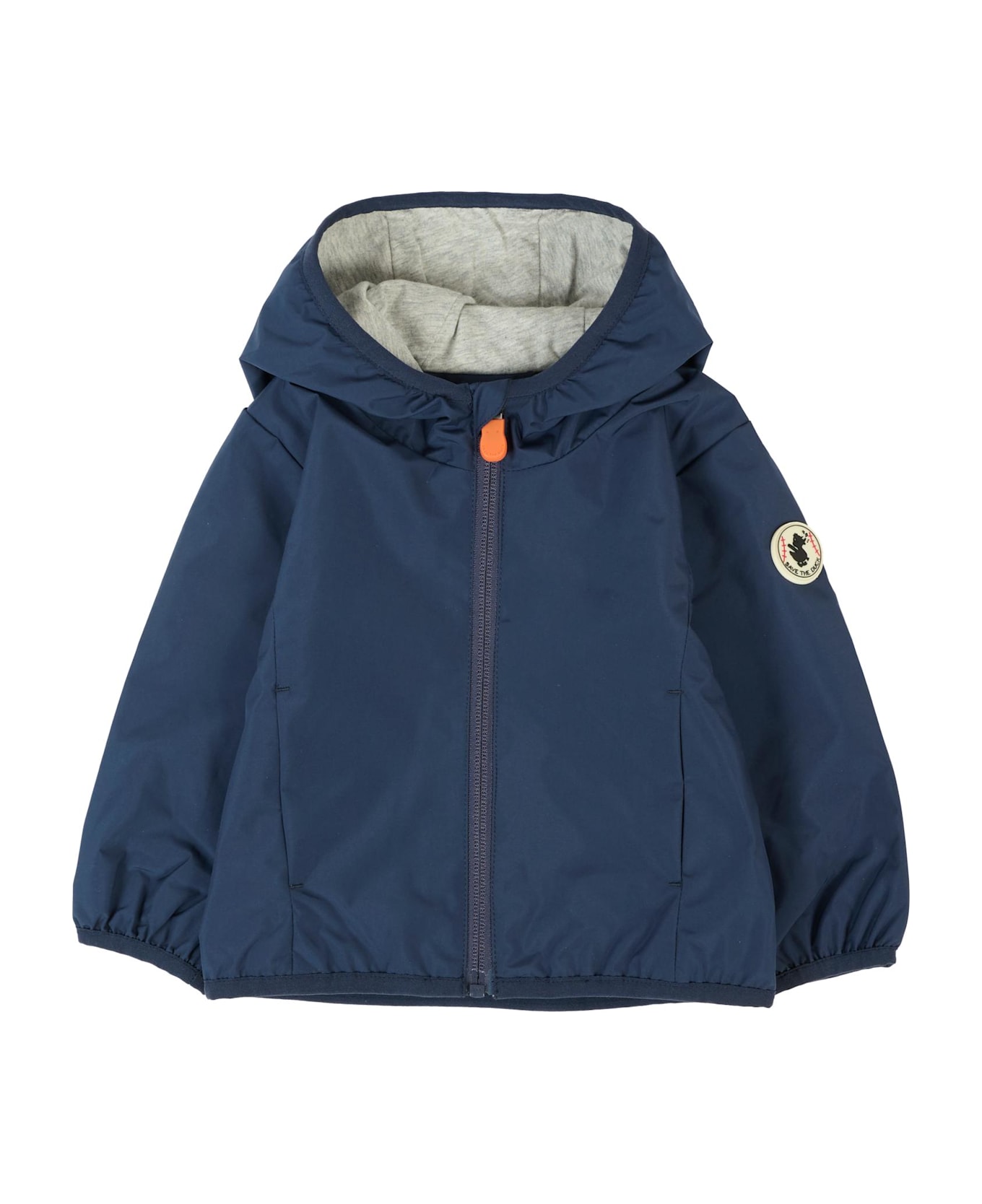 Save the Duck Blue Coco Windbreaker For Baby Boywith Logo - Blue