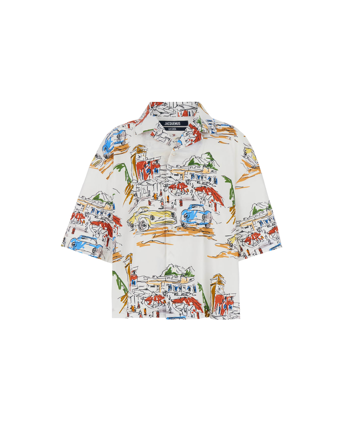 Jacquemus 'la Chemise Casaco' Multicolor Bowling Shirt With Graphic Print In Cotton Man - Multicolor