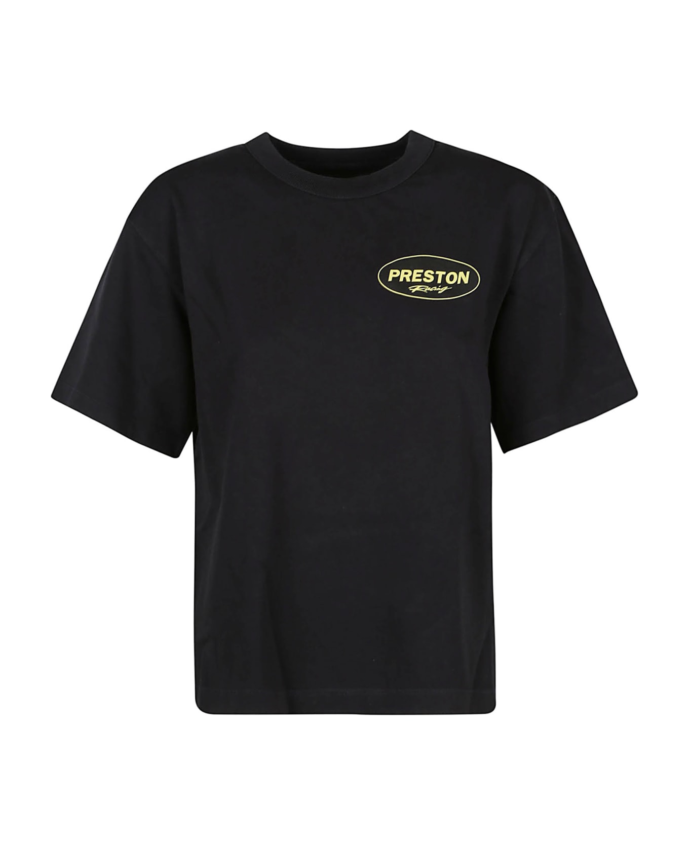 HERON PRESTON Preston Racing T-shirt - Black White Tシャツ