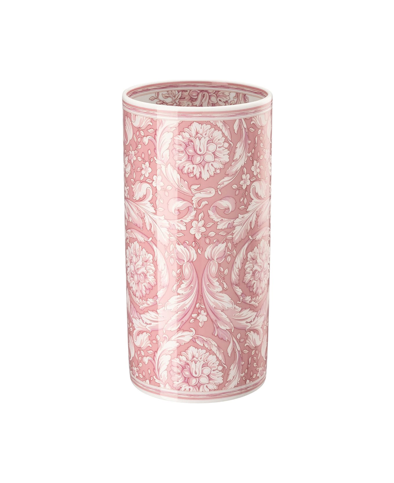 Versace Barocco Rose Vaso Cm 24 - Rosa