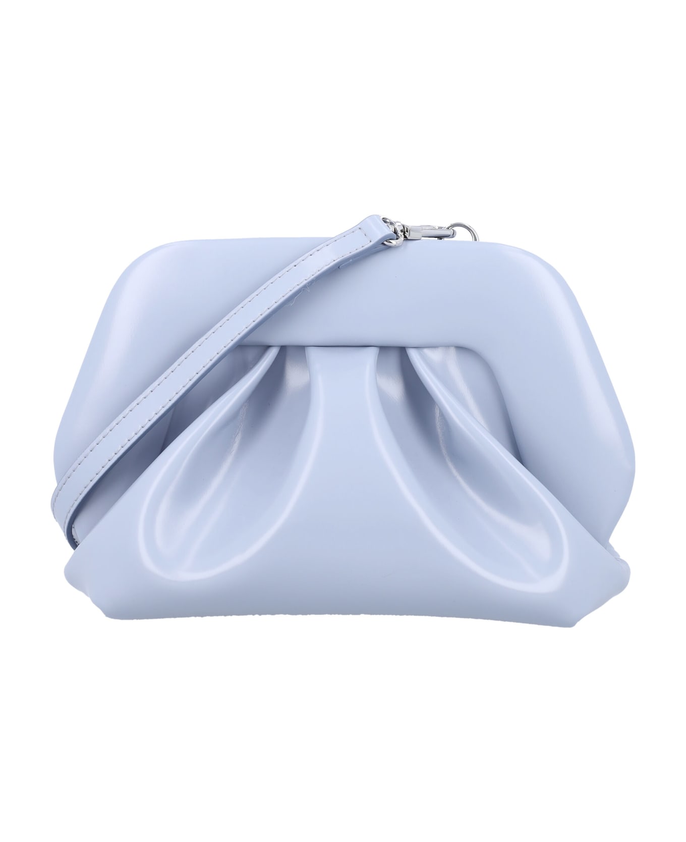 THEMOIRè Gea Vegan Fabric Clutch - DUSTY BLUE