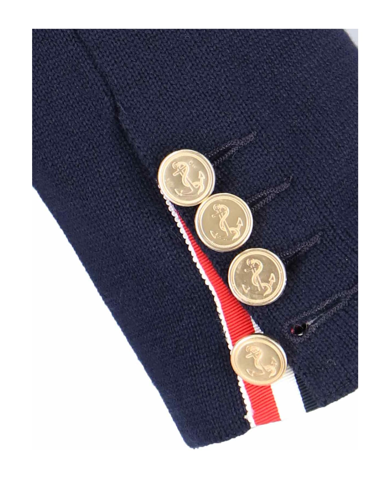 Thom Browne - wool 4-stripes Blazer - Blue