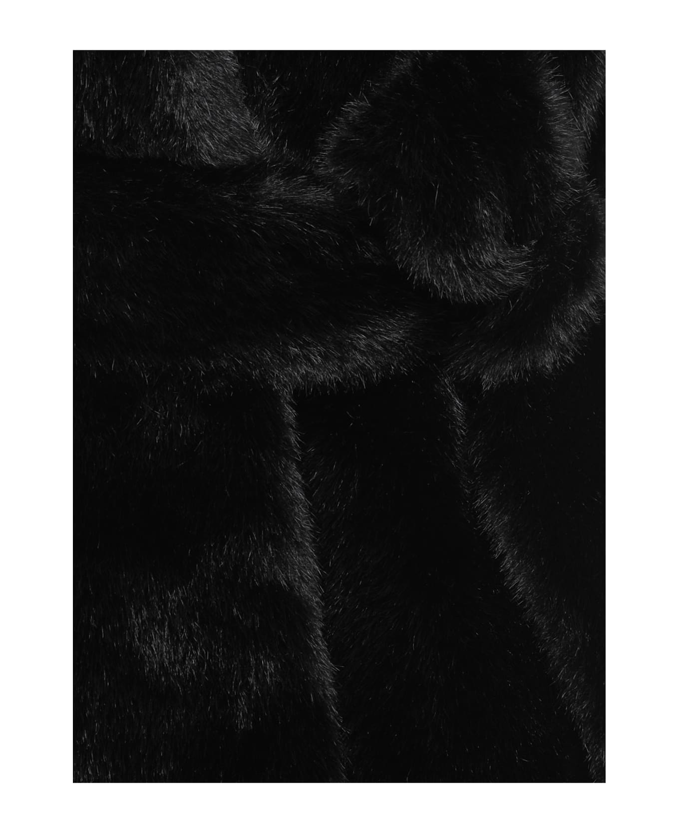 Valentini 1972 Synthetic Fur Coat - Black