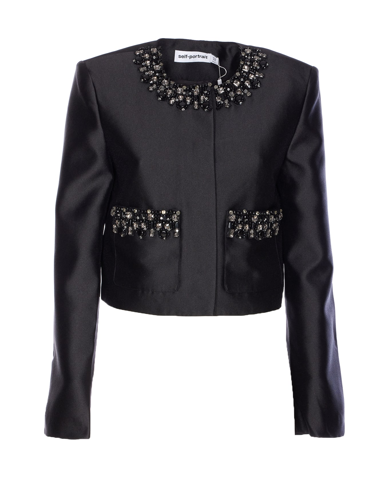 self-portrait Jacket - Black