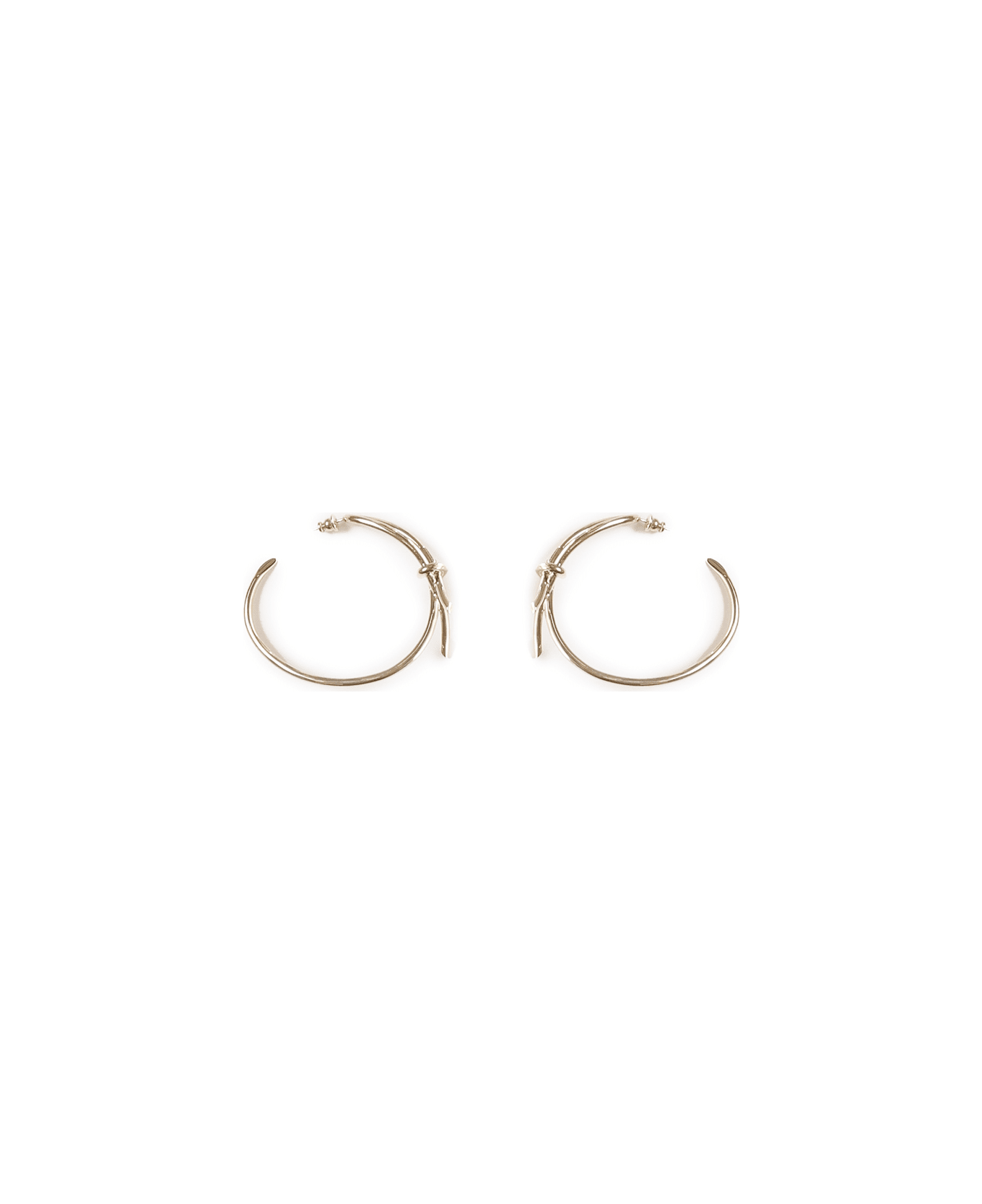 Ferragamo Hoop Earrings With Knot - Gold イヤリング